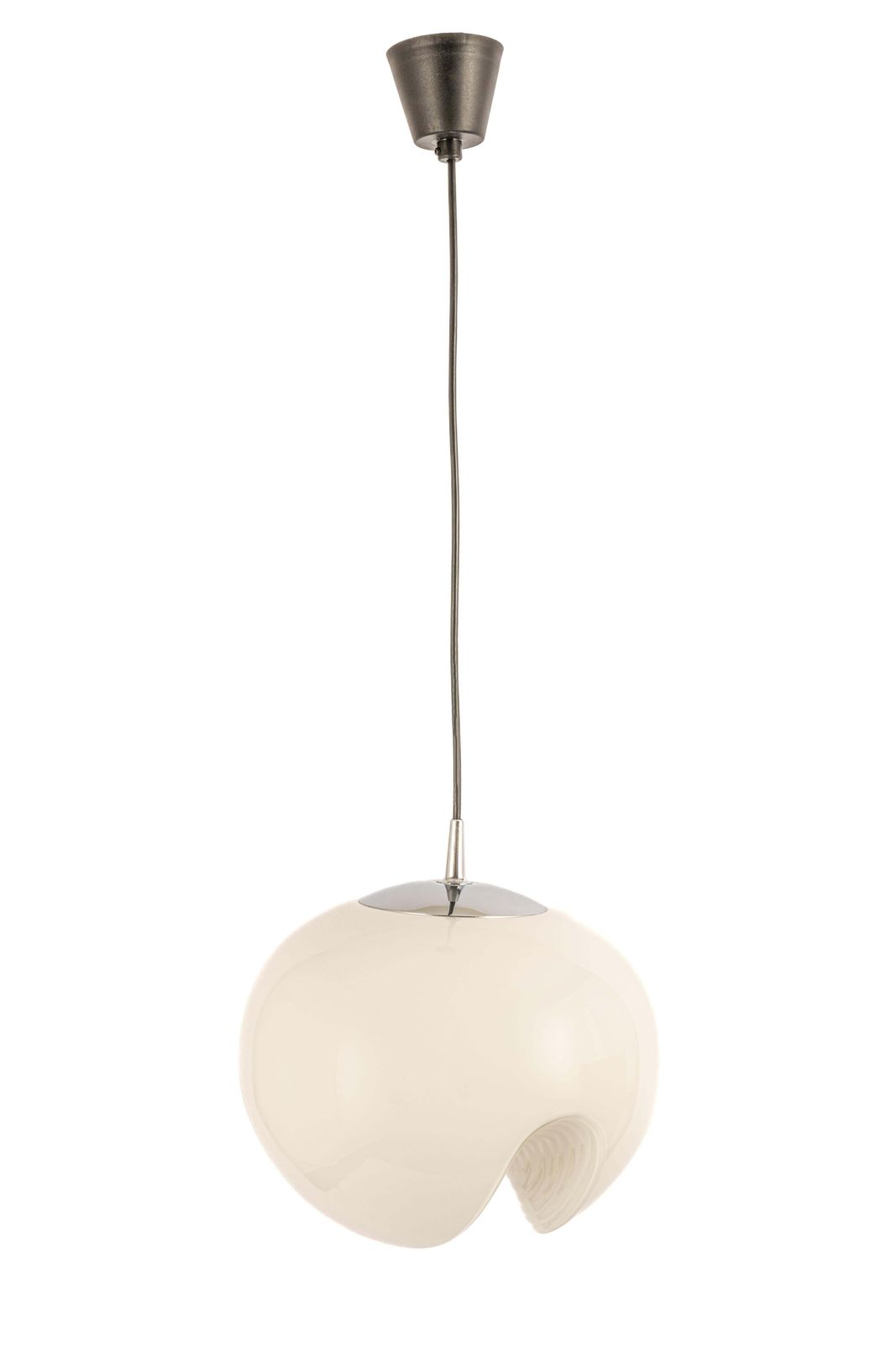 1 Of 3 Large Opal Glass Pendant Light By Peill & Putzler, Germany, 1970s photo vinterior
