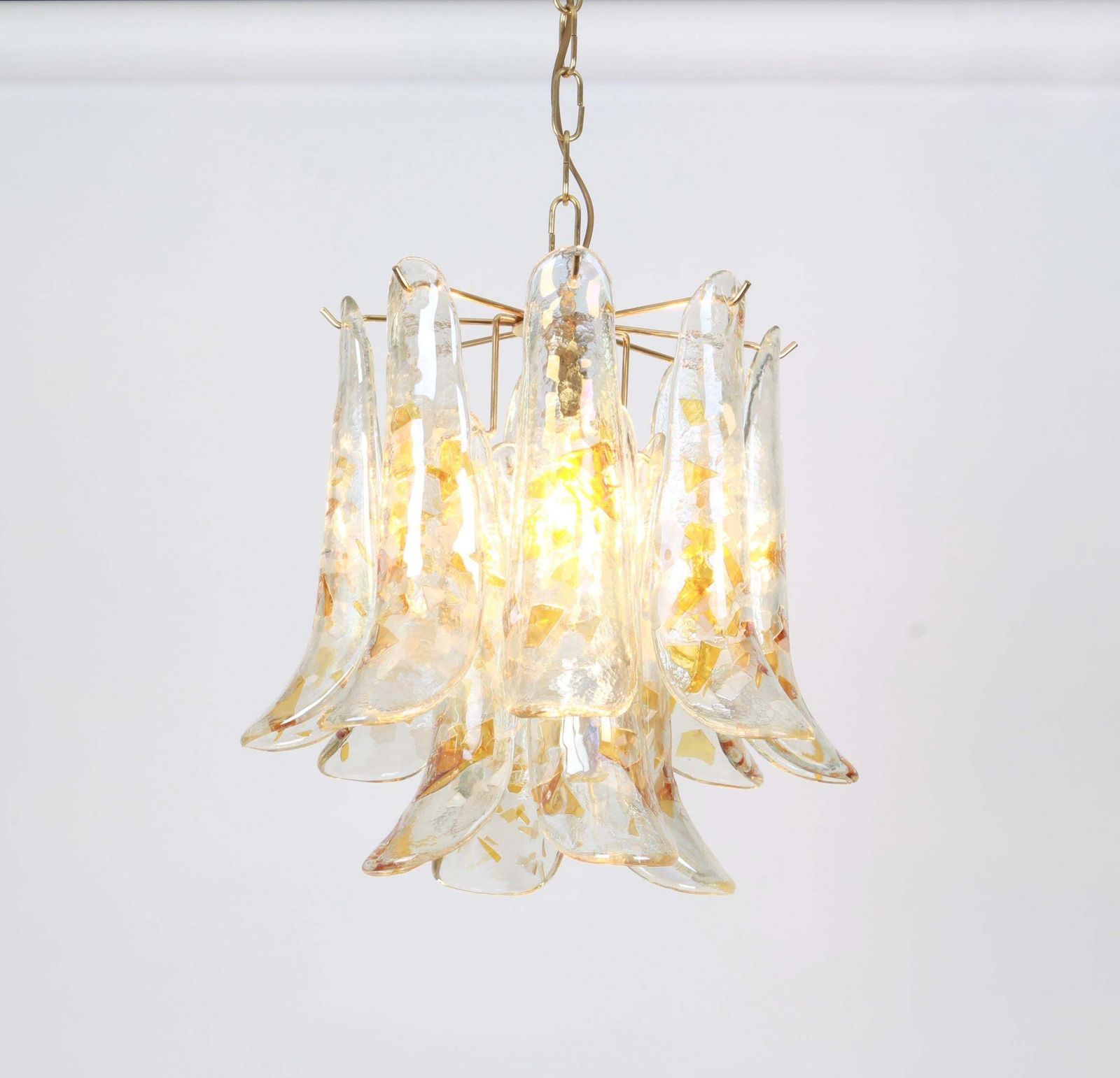 Murano Glass Chandelier Designed By Carlo Nason For Mazzega, 1970s photo vinterior
