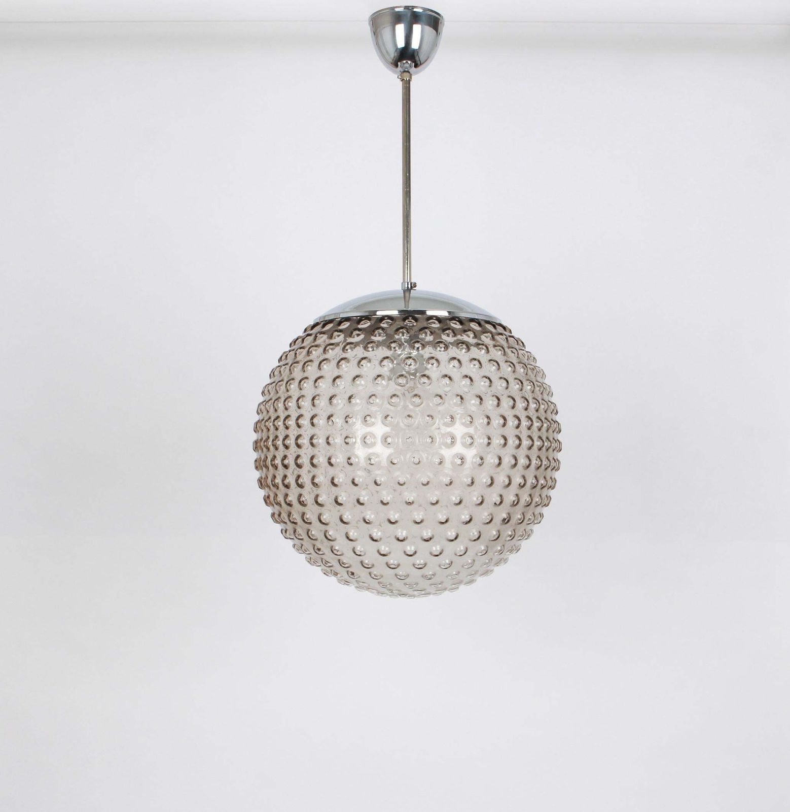 1 Of 12 Rare Designer Glass Pendant Lamp By Rolf Krüger For Staff, Germany 1970s photo for sale