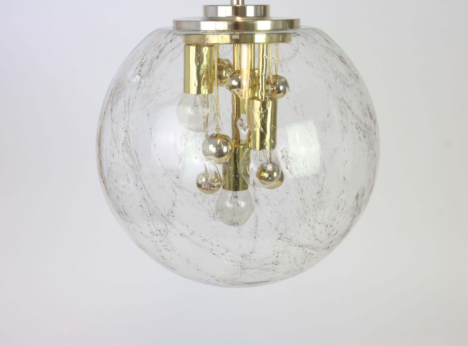 1 Of 2 Large Sputnik Big Ball Pendant By Doria, Germany, 1970s photo 1032.0