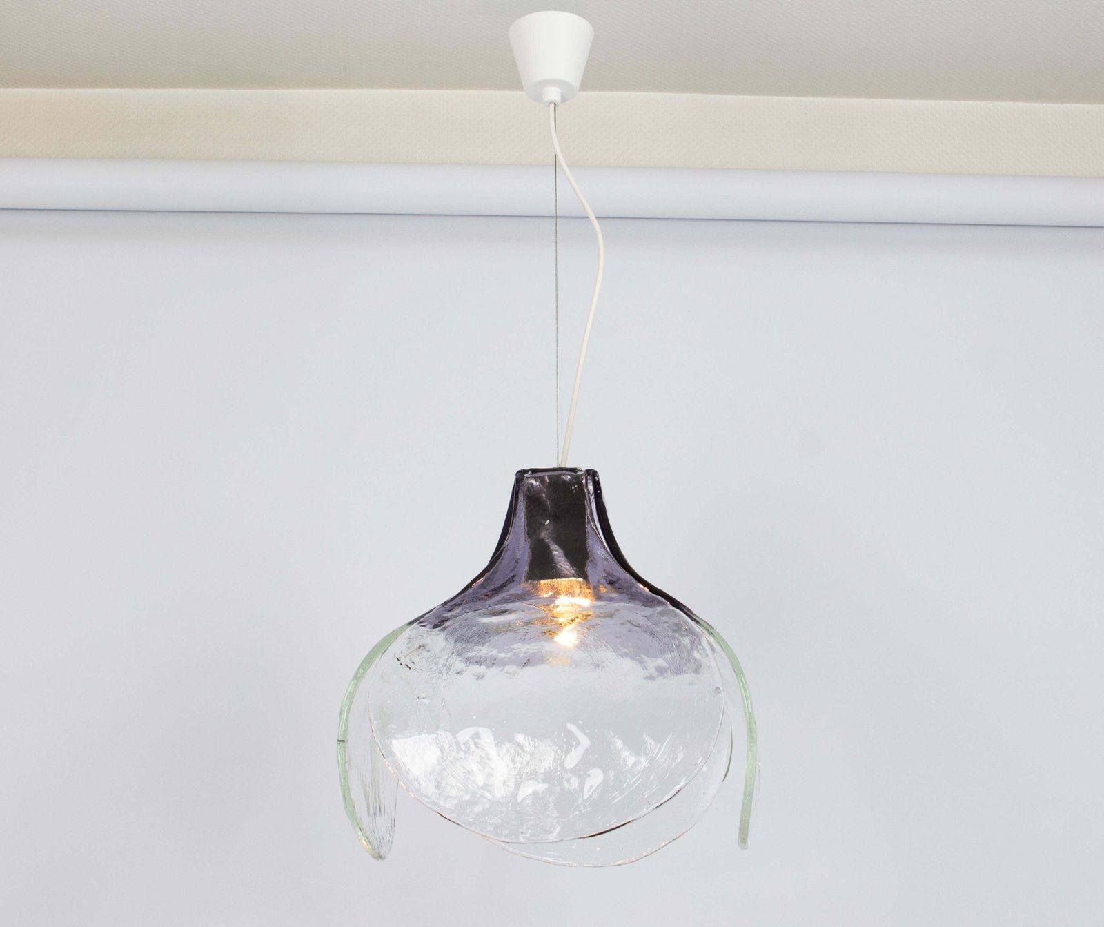 1 Of 3 Stunning Murano Pendant Light Designed By Carlo Nason For Kalmar, 1970s photo vintage