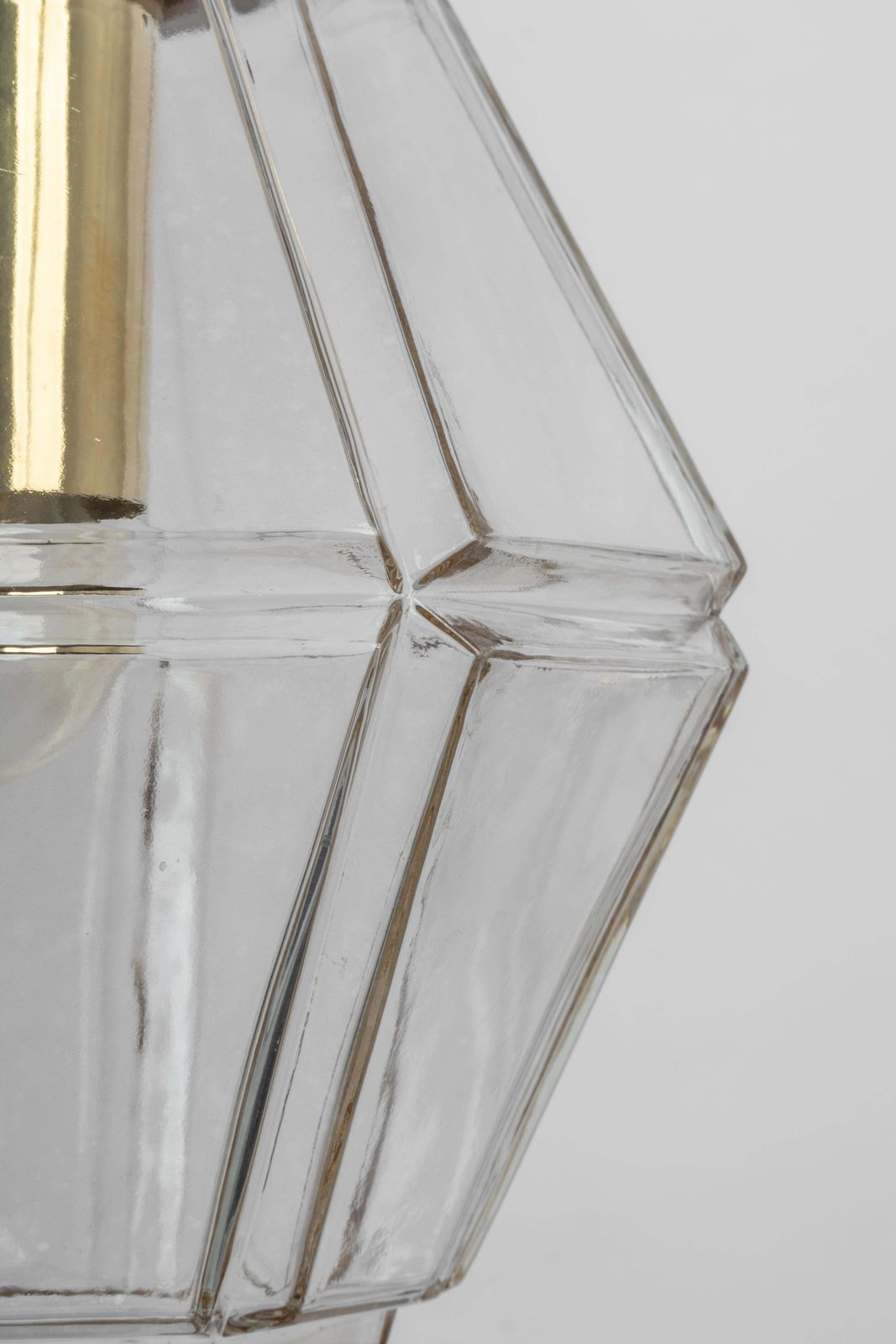 1 Of 3 Glass Pendant Lights By Limburg, Germany, 1970s photo for sale