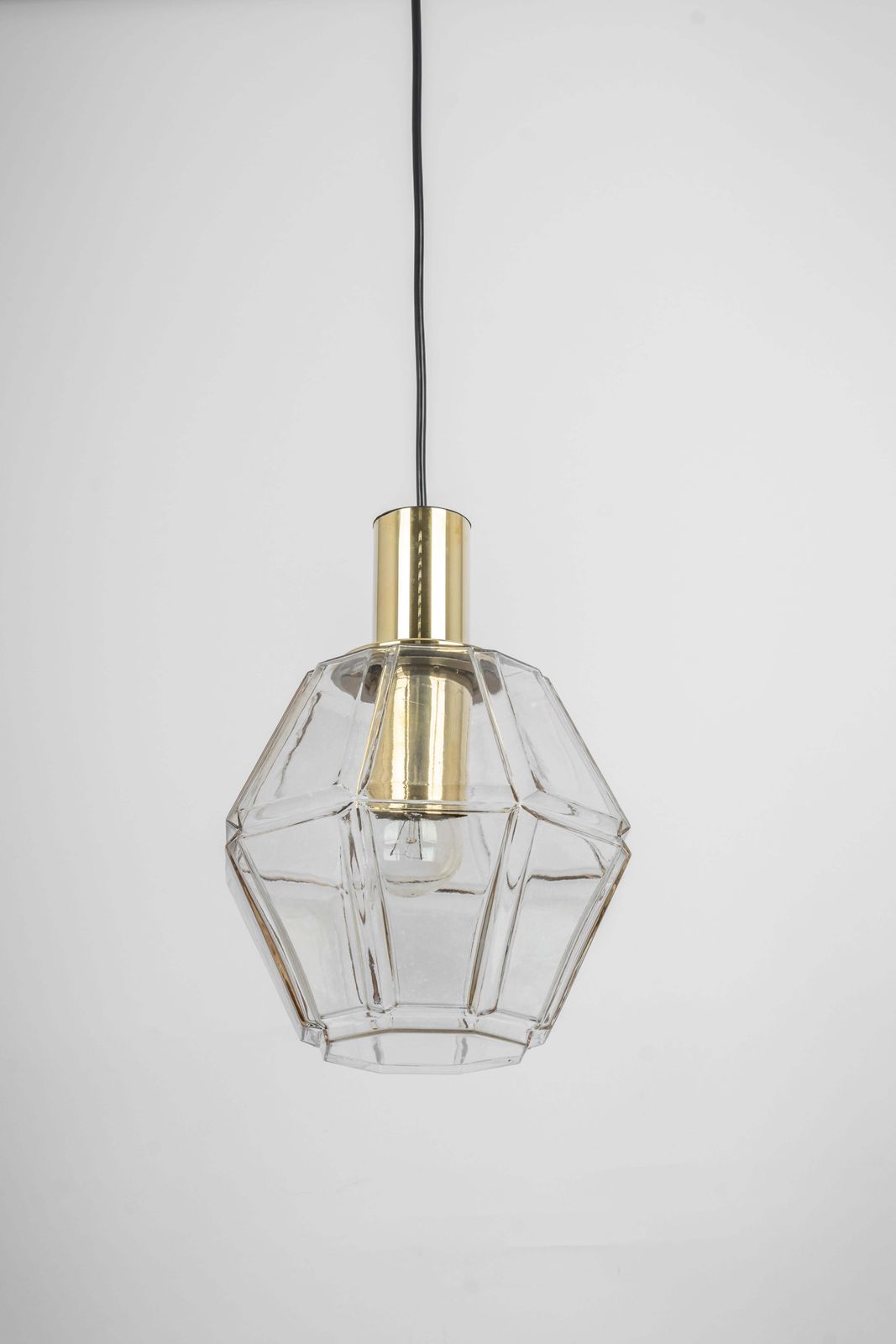 Lighting 1 Of 3 Glass Pendant Lights By Limburg, Germany, 1970s photo