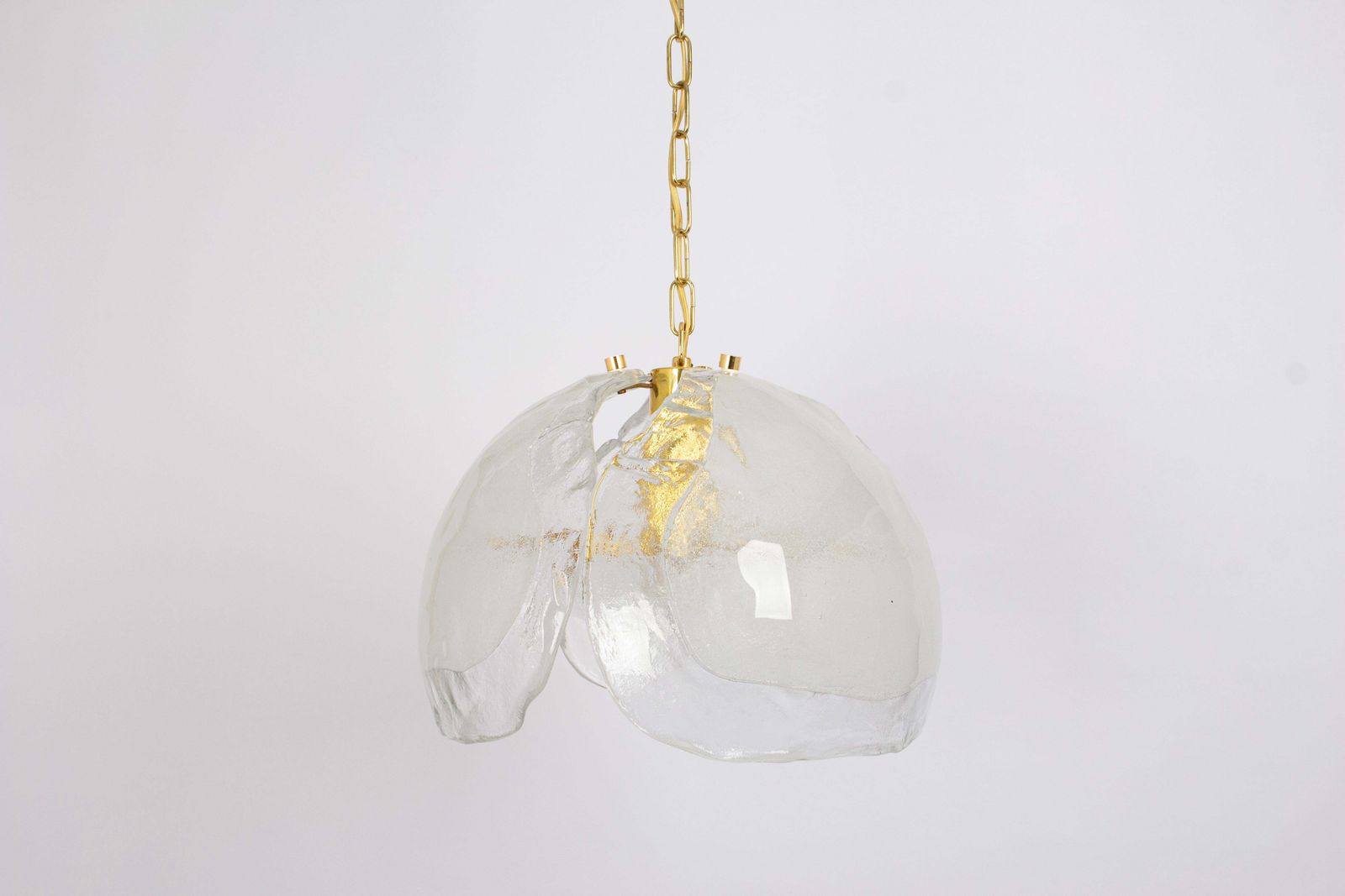 1 Of 2 Murano Glass Chandelier Designed By Kaiser, Germany, 1960s photo vintage