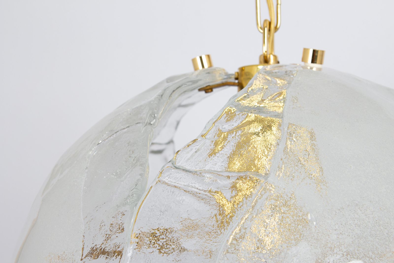 photo for sale 1 Of 2 Murano Glass Chandelier Designed By Kaiser, Germany, 1960s