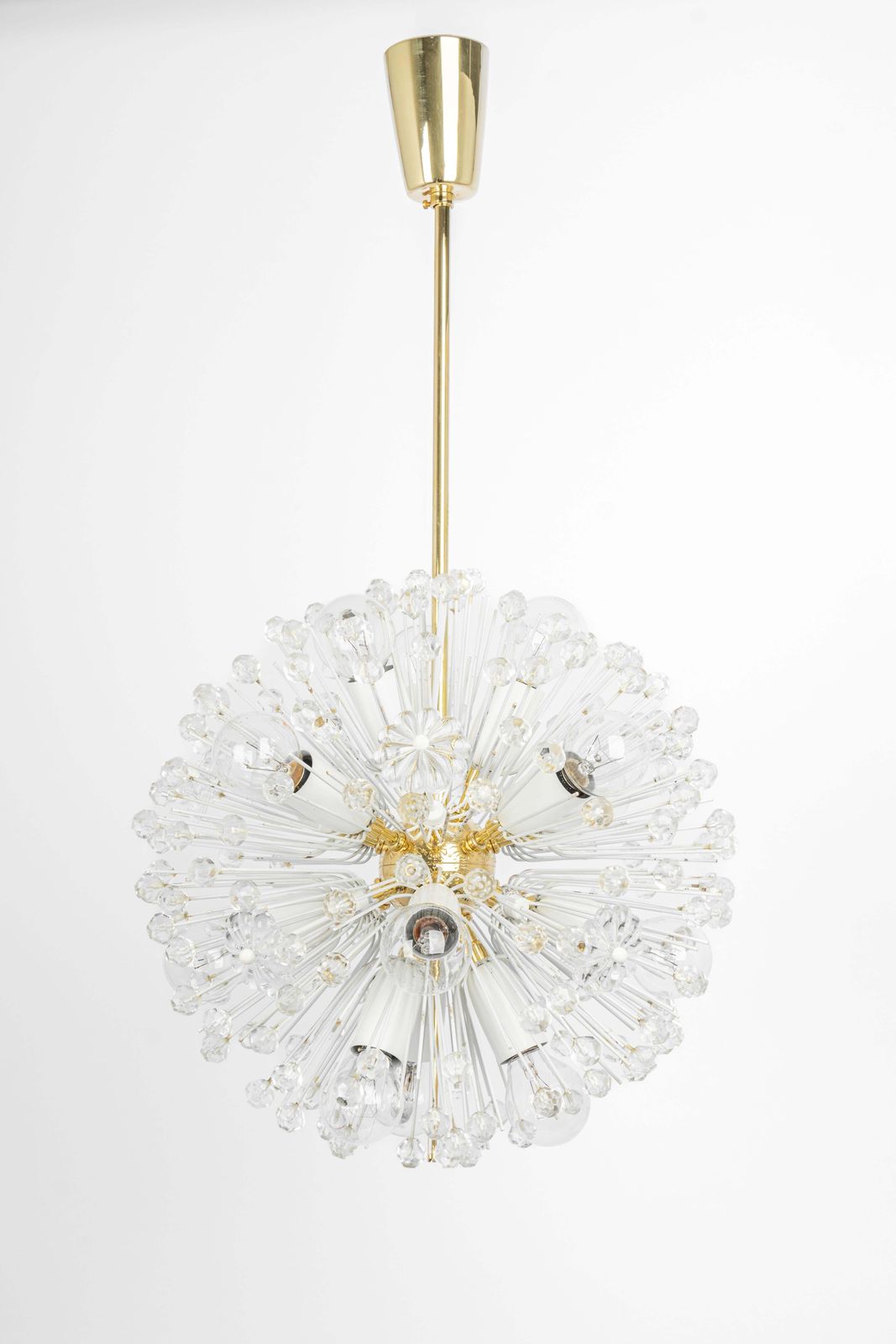 1 Of 3 Petie Starburst Brass Pendant Lights By Emil Stejnar, Austria, 1960s photo Lighting