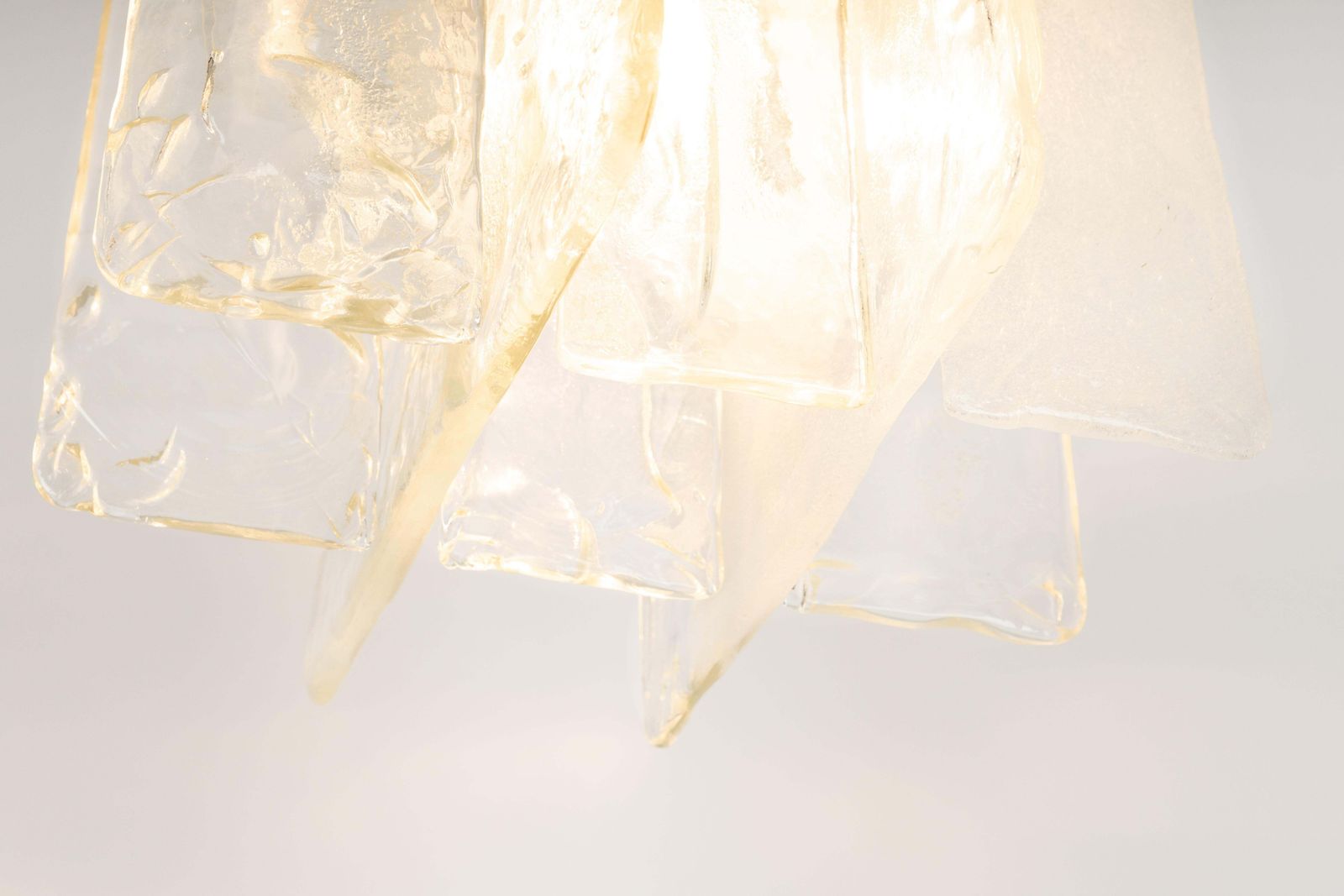 1 Of 2 Murano Glass Chandelier Designed By Carlo Nason For Mazzega, 1970s photo for sale
