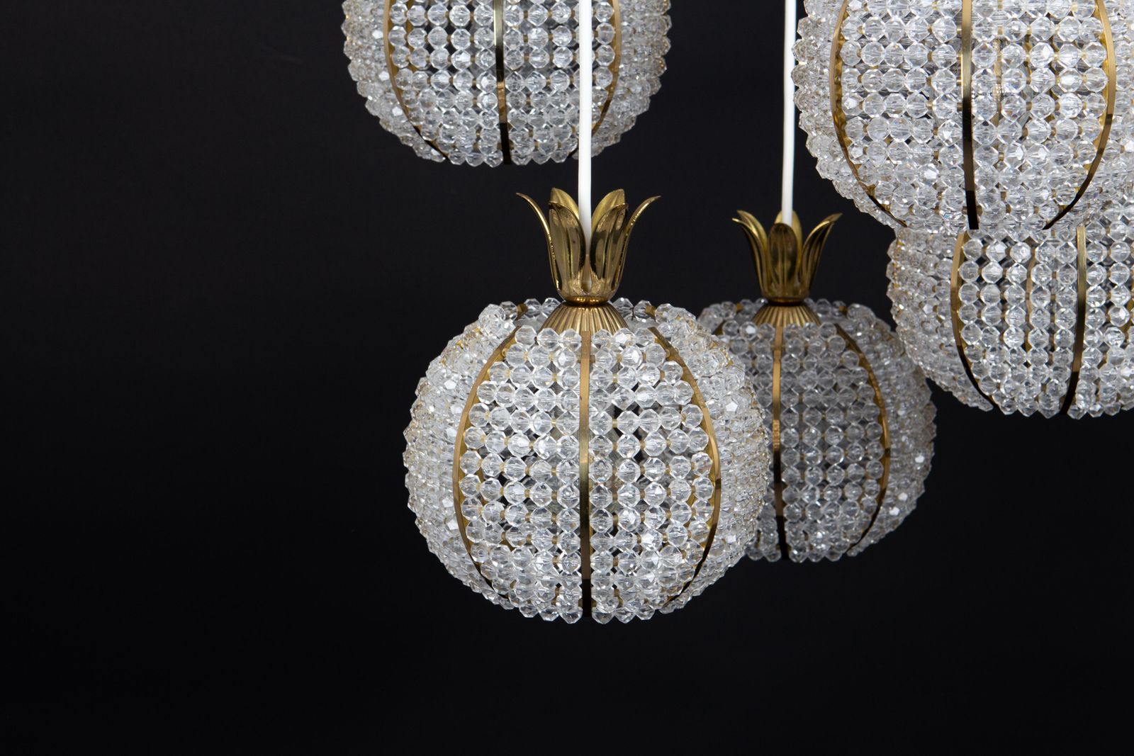 photo for sale Cascade Pendant Lamp By Emil Stejnar For Rupert Nikoll, Pineapple Design, 1960s