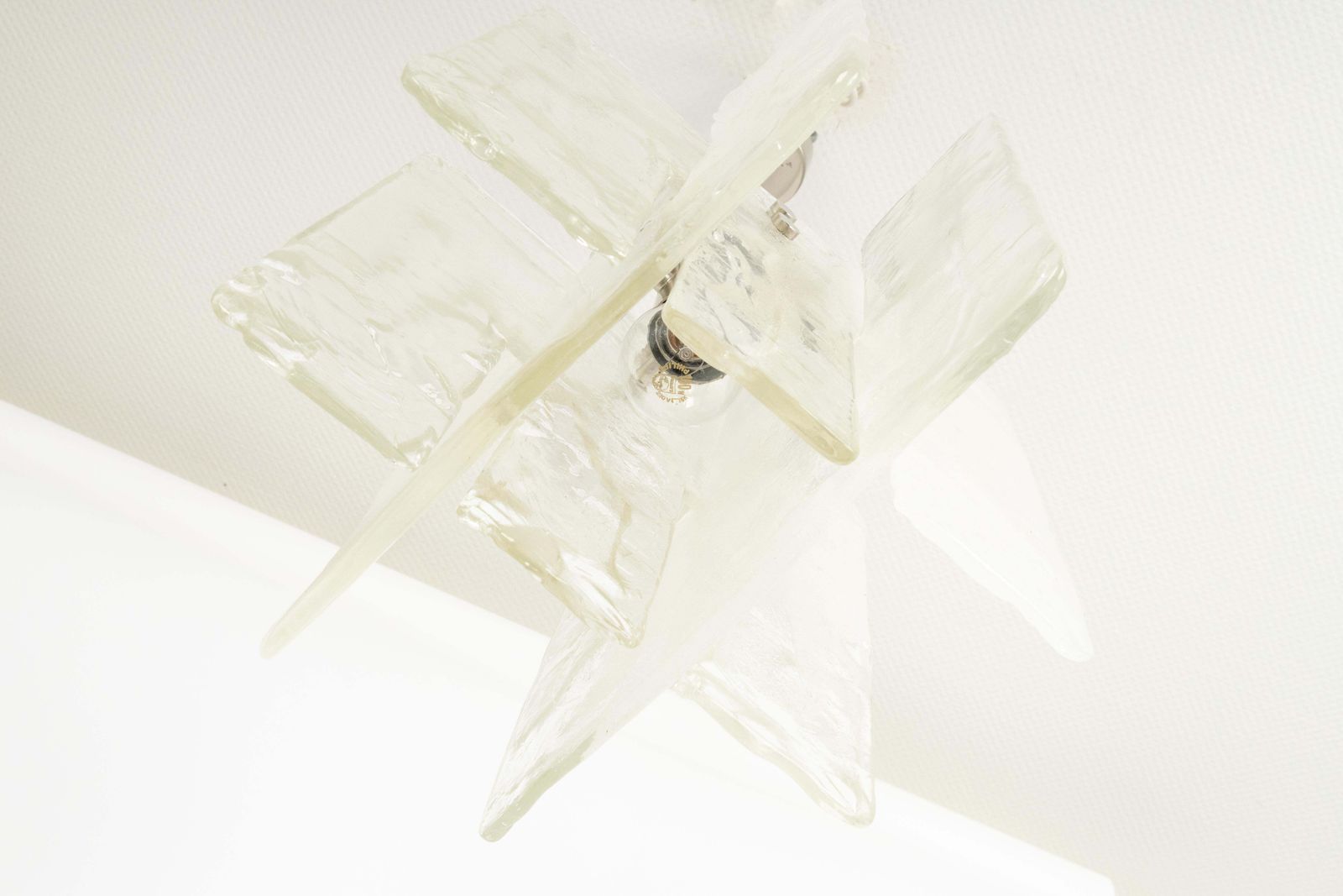 1 Of 2 Murano Glass Chandelier Designed By Carlo Nason For Mazzega, 1970s photo buy
