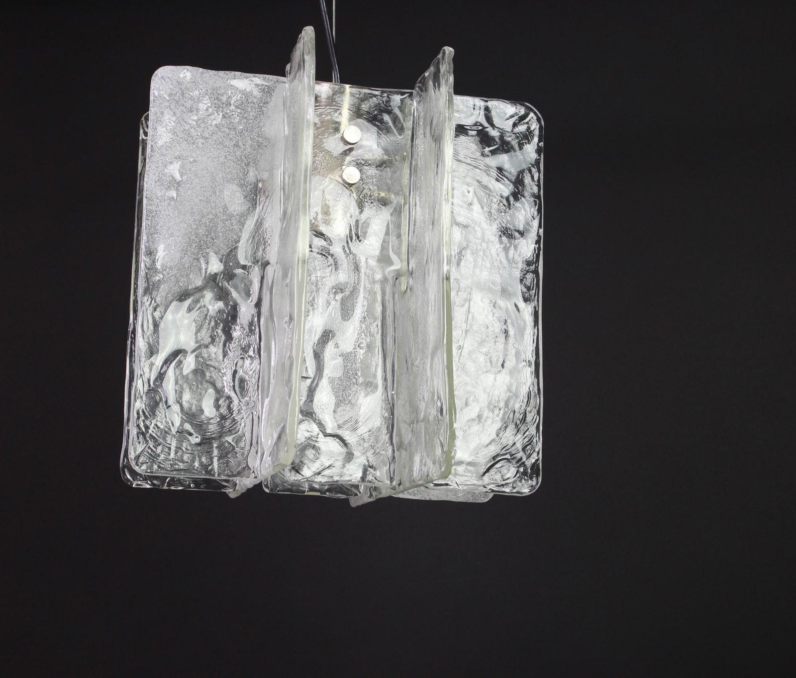 1 Of 2 Murano Glass Chandelier Designed By Carlo Nason For Mazzega, 1970s photo furniture