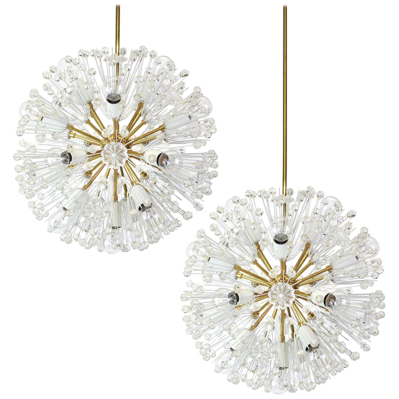 Starburst Brass Chandelier By Emil Stejnar, Austria, 1960s