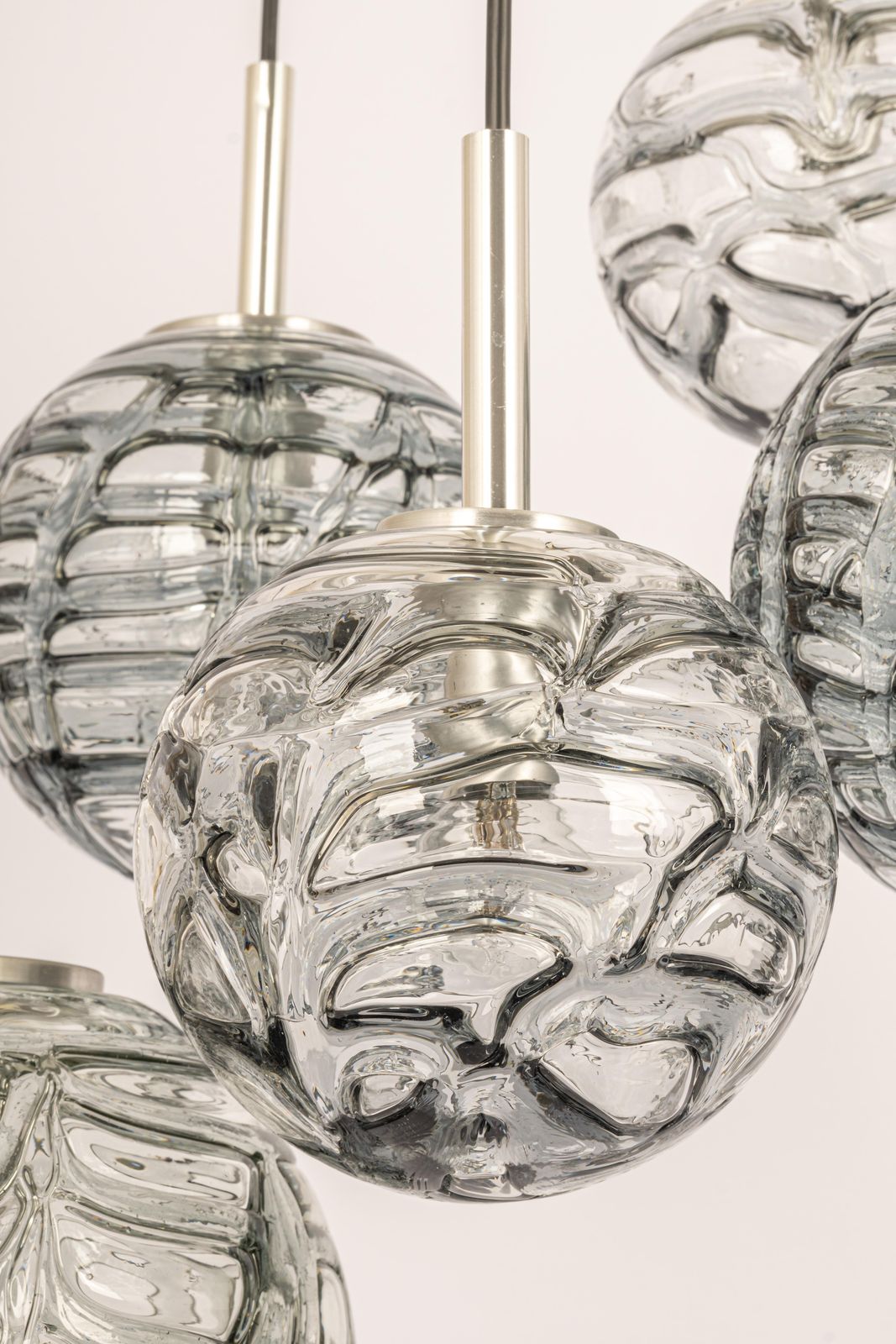 Large Designer Cascading Chandelier Murano Glass By Doria, Germany, 1970s photo Lighting