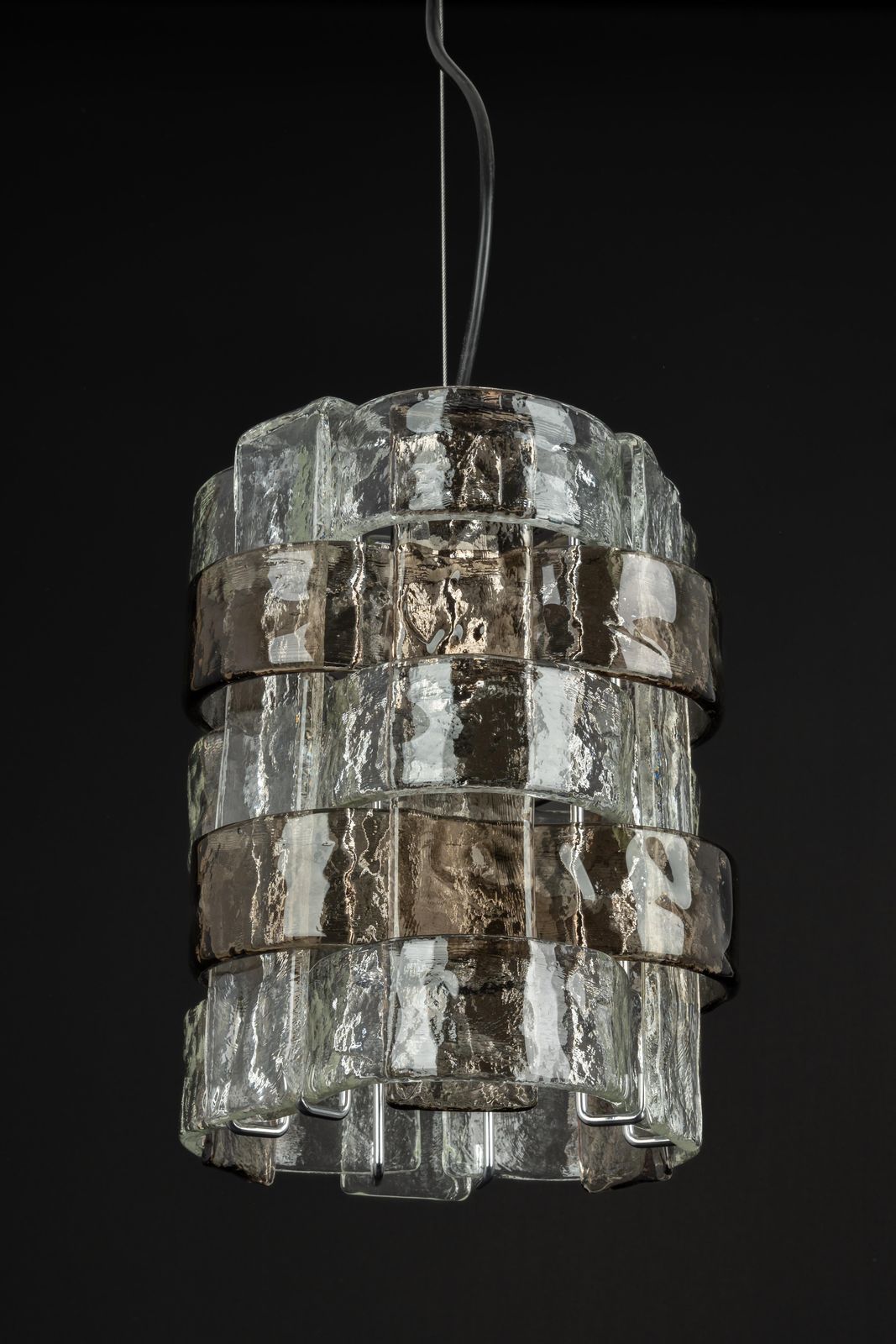 2149.0 1 Of 2 Murano Glass Pendant Lights Designed By Carlo Nason For Mazzega, 1970s photo