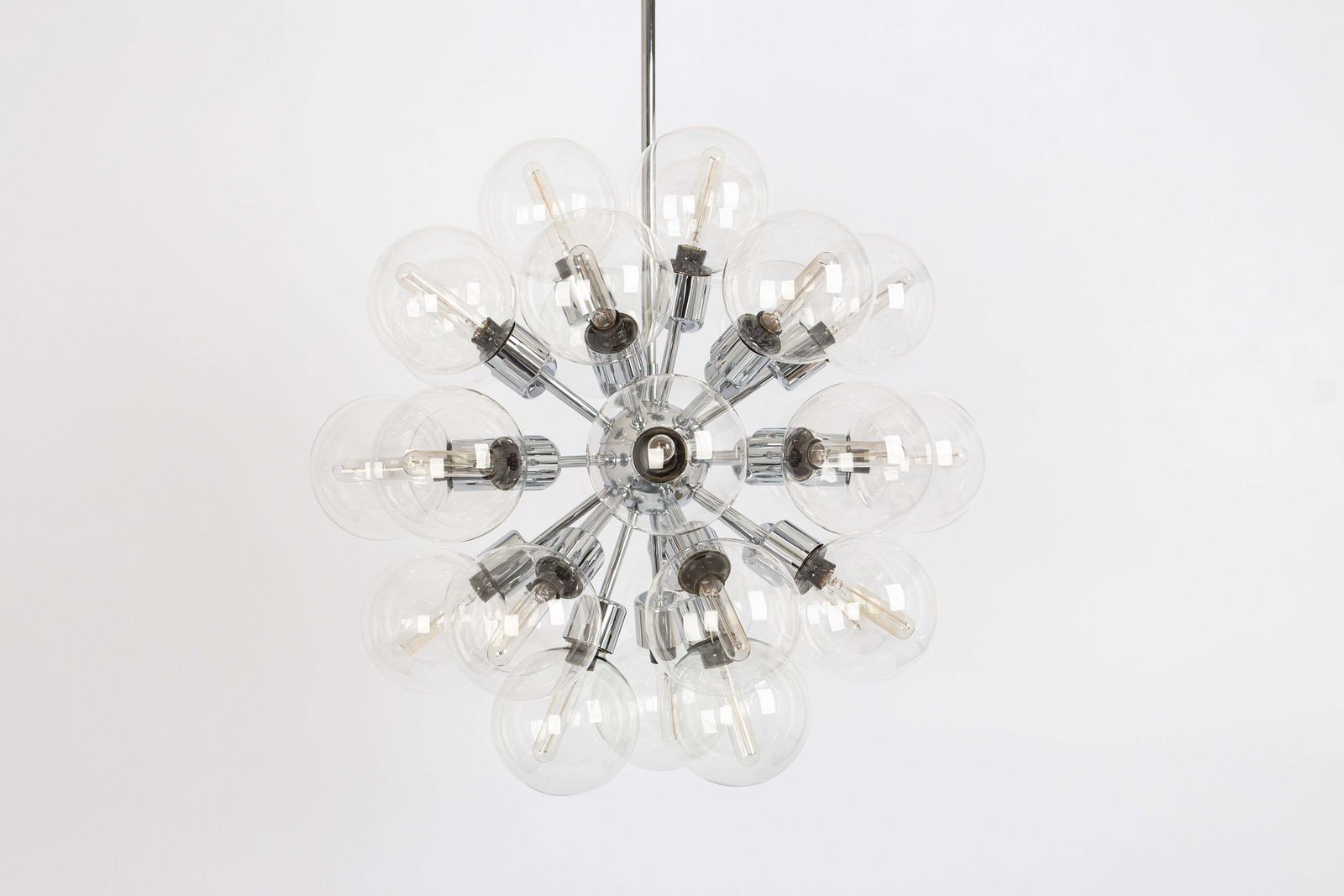 photo furniture 1 Of 2 Sputnik Chrome Pendant Light Design Motoko Ishii By Staff, Germany, 1970s