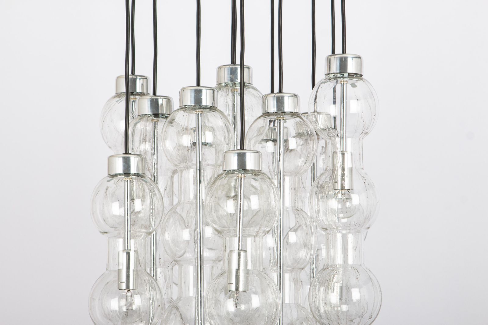 Large Designer Cascading Chandelier Murano Glass By Doria, Germany, 1970s photo furniture