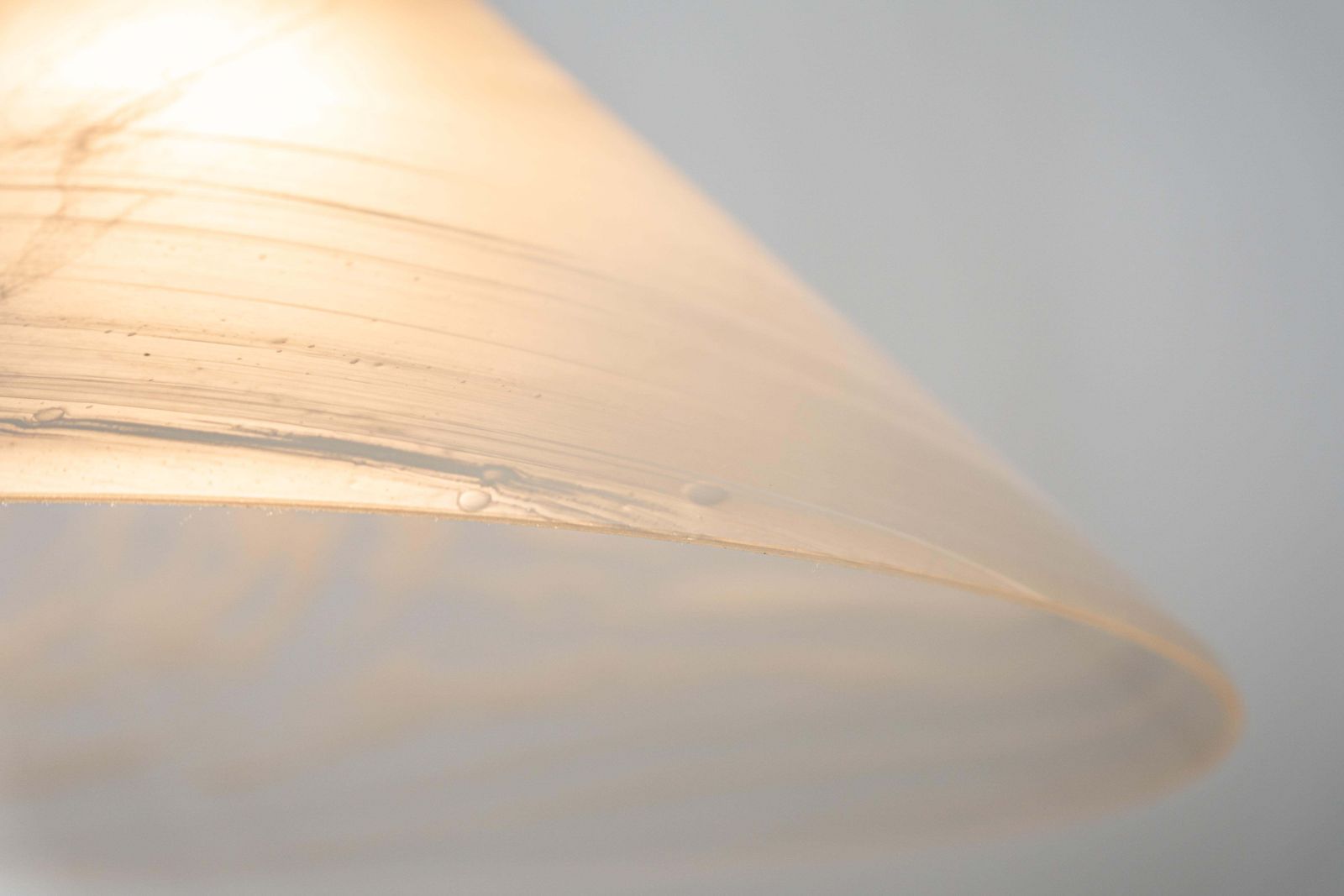1 Of 2 Large Glass Pendant Light By Peill & Putzler, Germany, 1970s photo Lighting