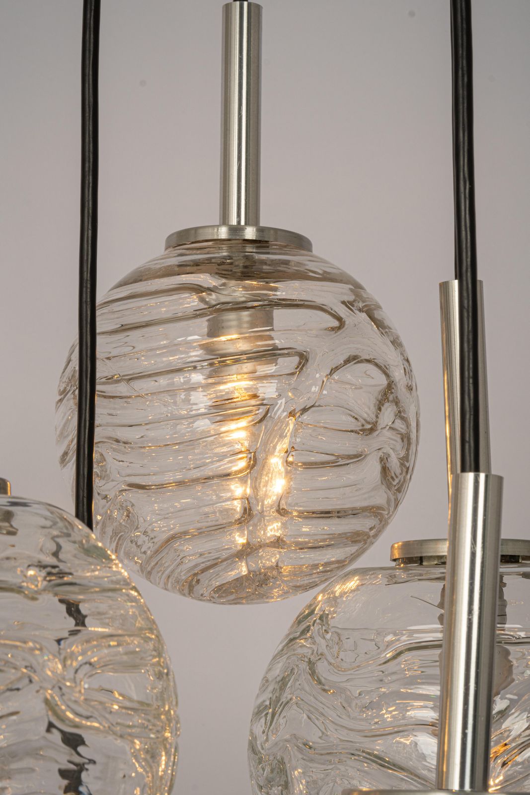 Large Designer Cascading Chandelier Murano Glass By Doria, Germany, 1970s photo for sale