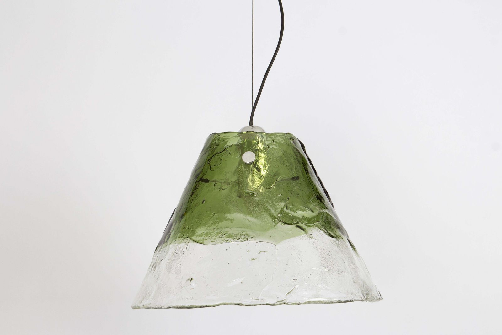 Stunning Green Murano Pendant Light In Style Of Carlo Nason By Kalmar, 1970s photo for sale