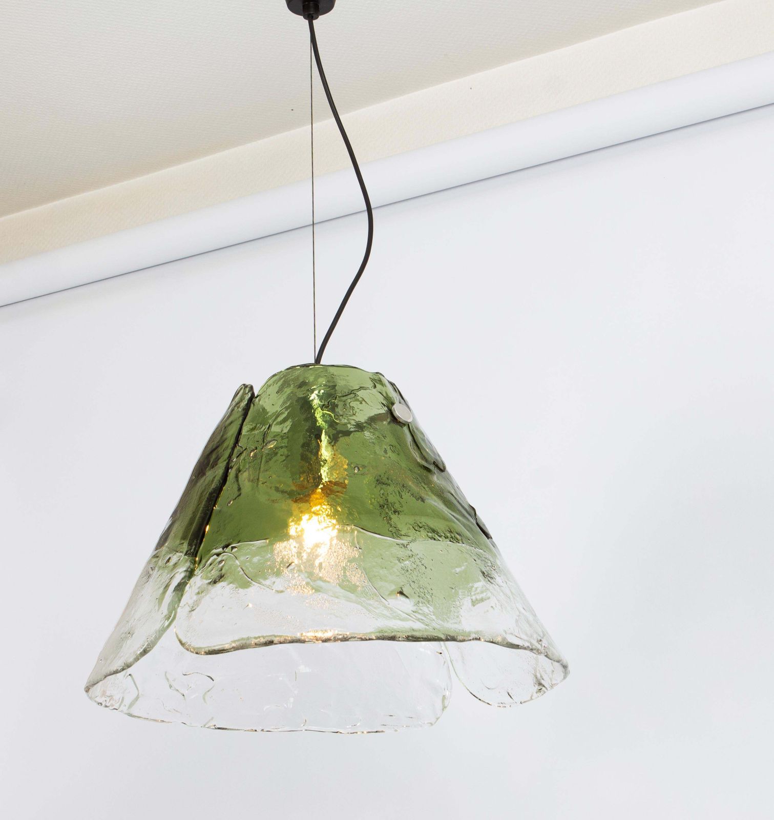 Stunning Green Murano Pendant Light In Style Of Carlo Nason By Kalmar, 1970s photo buy
