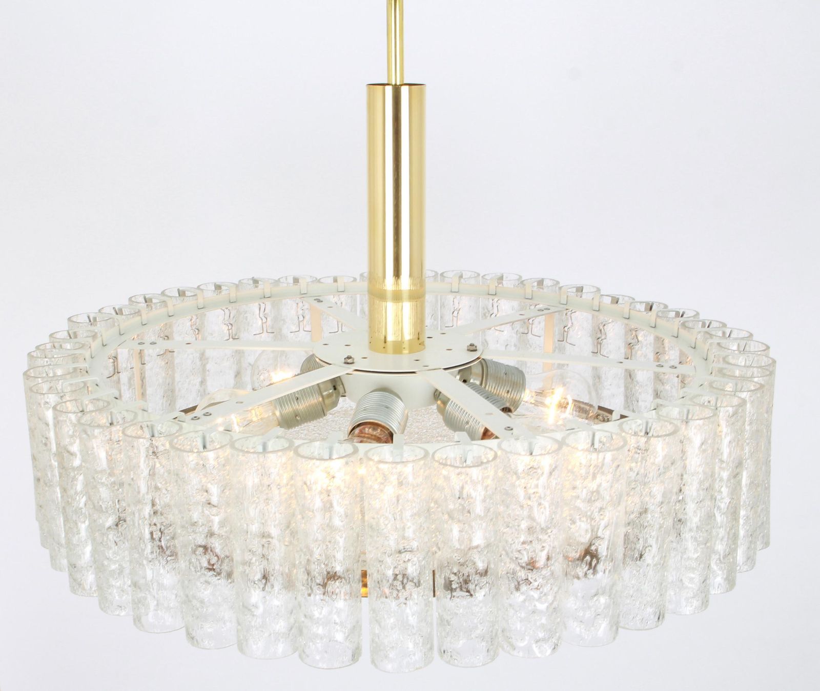 photo furniture 1 Of 2 Stunning Murano Glass Tubes Flushmount By Doria, Germany, 1960s