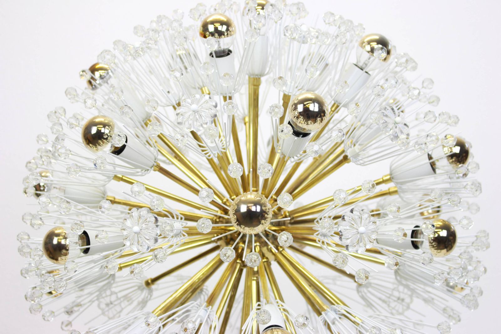 photo for sale Huge Starburst Brass Chandelier By Emil Stejnar, Austria, 1960s