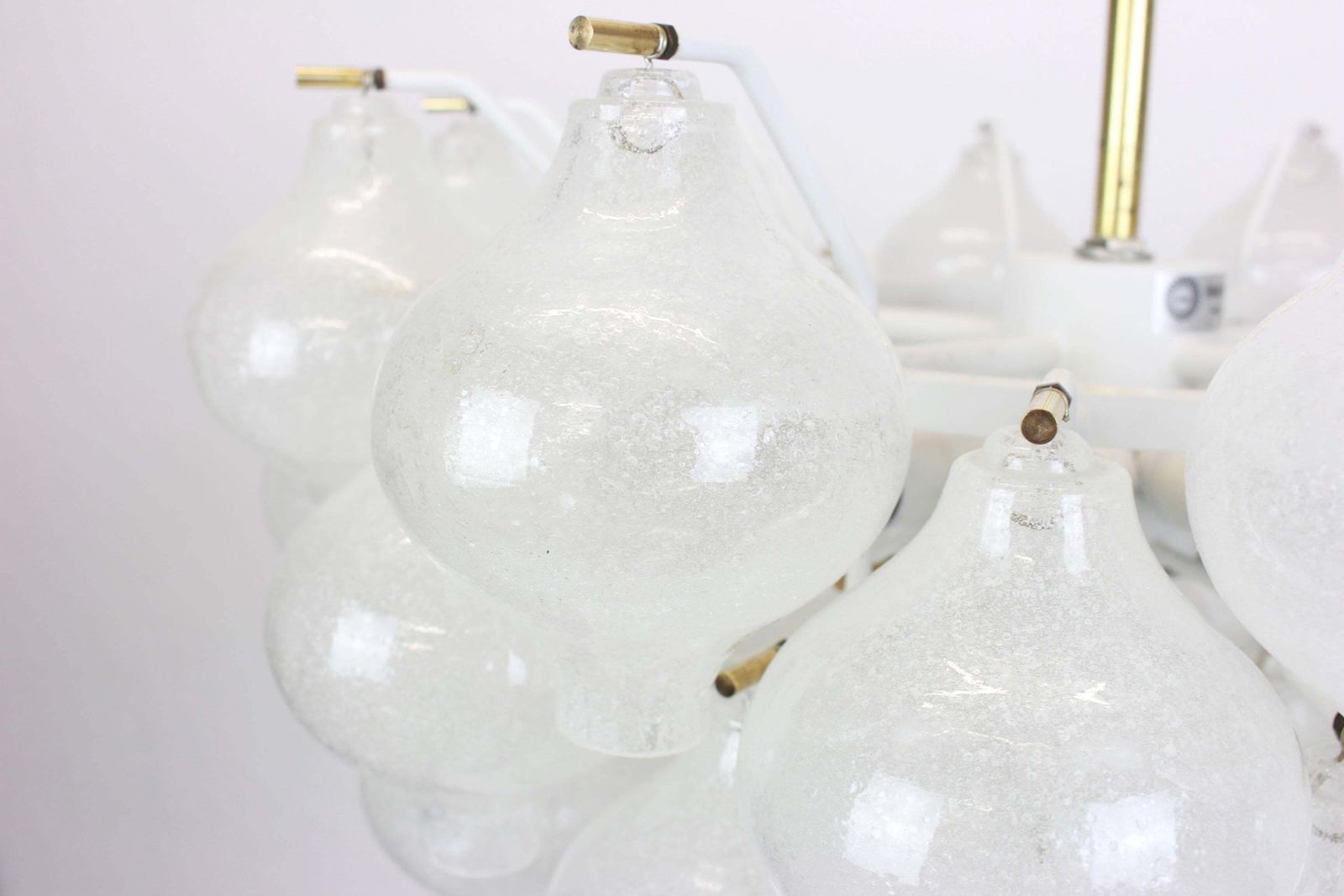 photo for sale 1 Of 6 Large Tulipan Glass Chandelier By Kalmar, Austria, 1960s