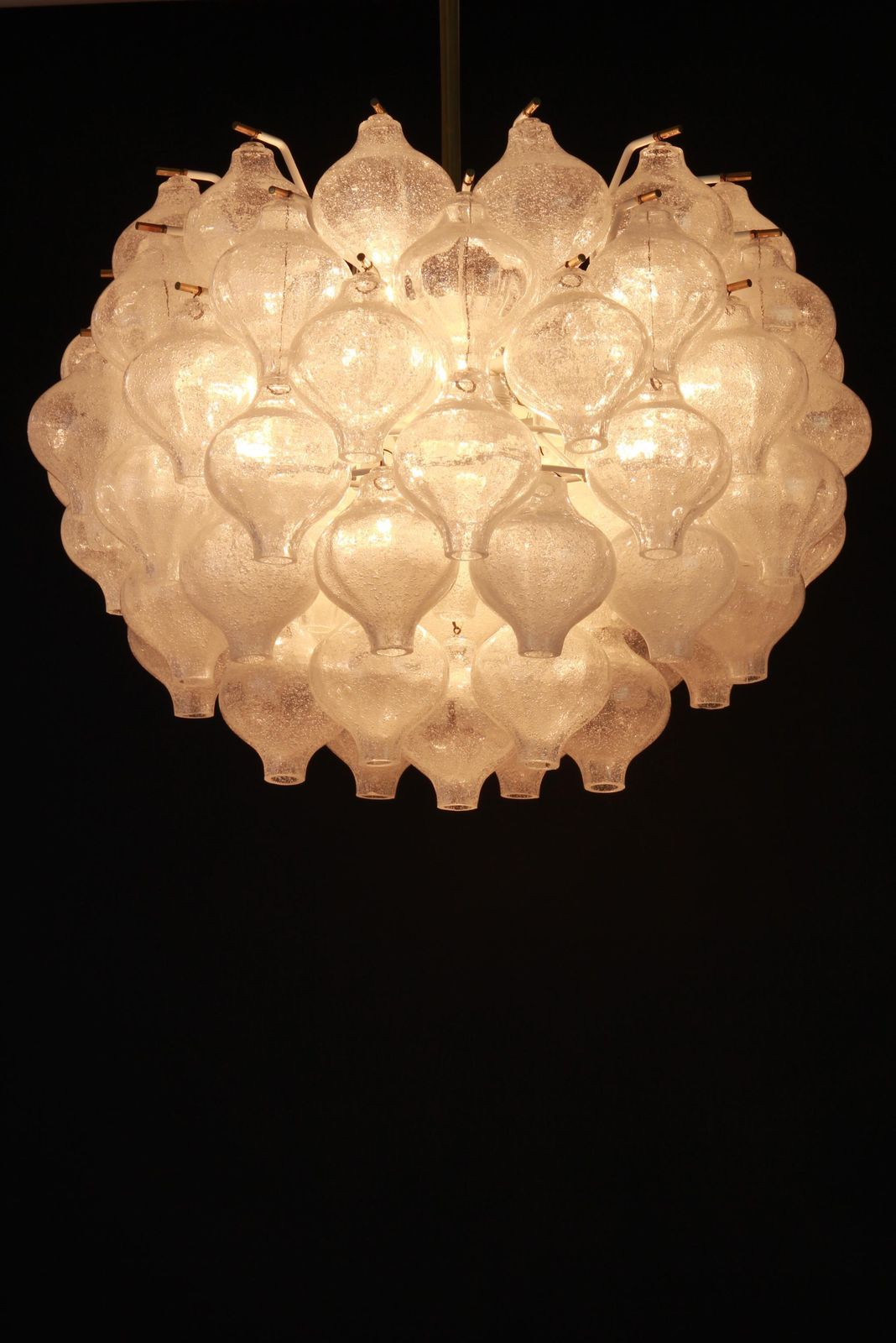 5330.0 1 Of 5 Large Tulipan Glass Chandelier By Kalmar, Austria, 1960s photo