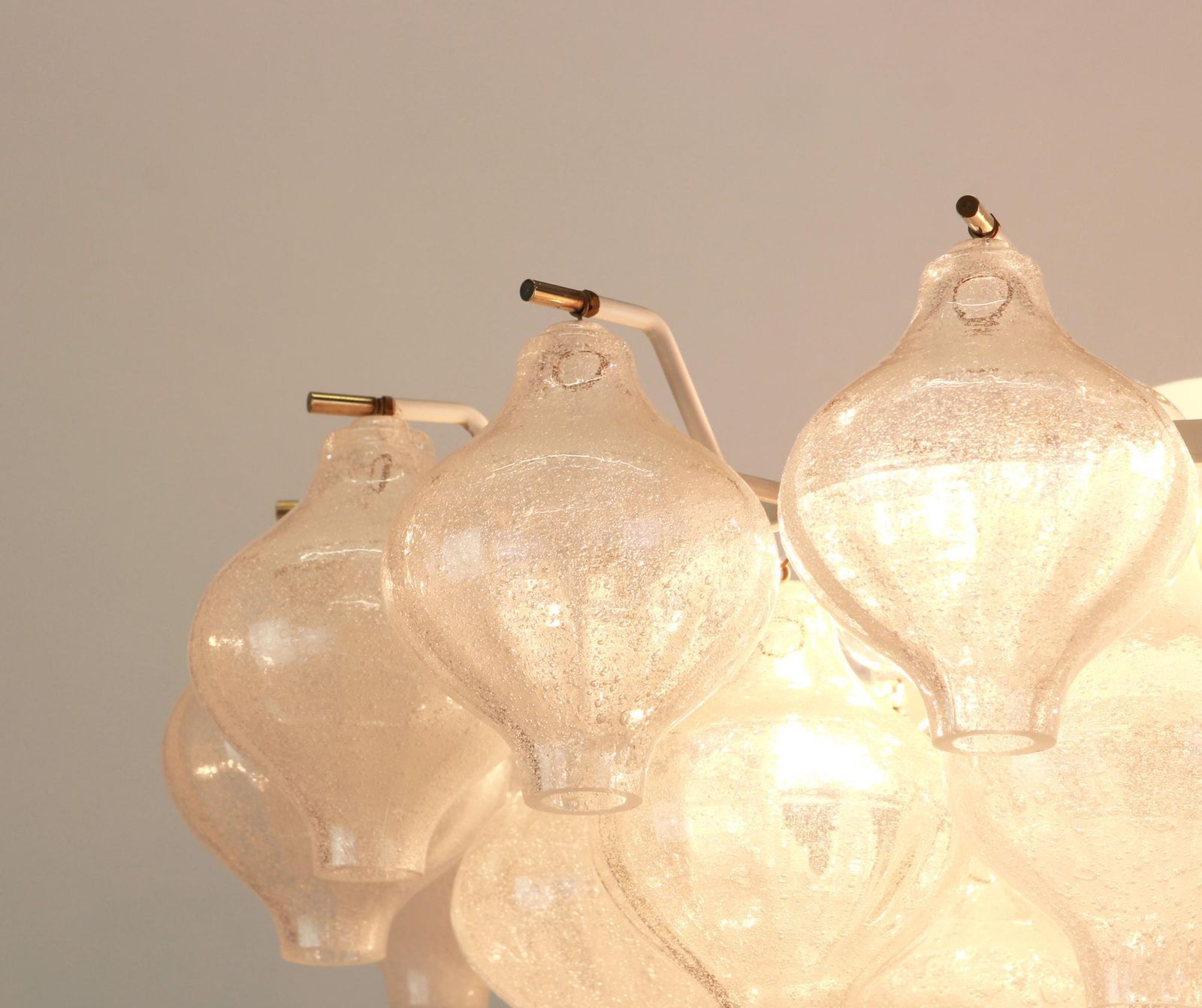 photo vinterior 1 Of 5 Large Tulipan Glass Chandelier By Kalmar, Austria, 1960s