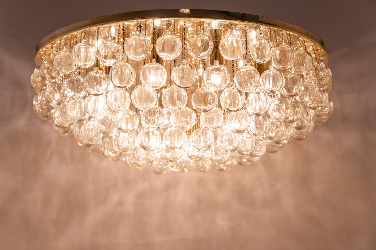 photo for sale 1 Of 2 Extra Large Murano Glass Chandelier, Christoph Palme, Germany, 1970s