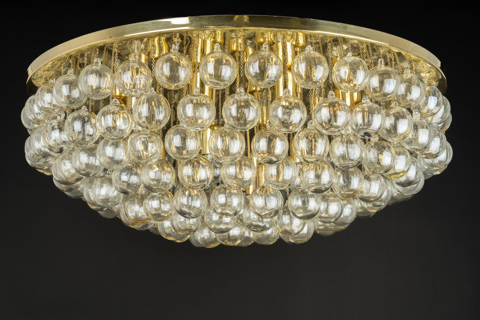 Lighting 1 Of 2 Extra Large Murano Glass Chandelier, Christoph Palme, Germany, 1970s photo
