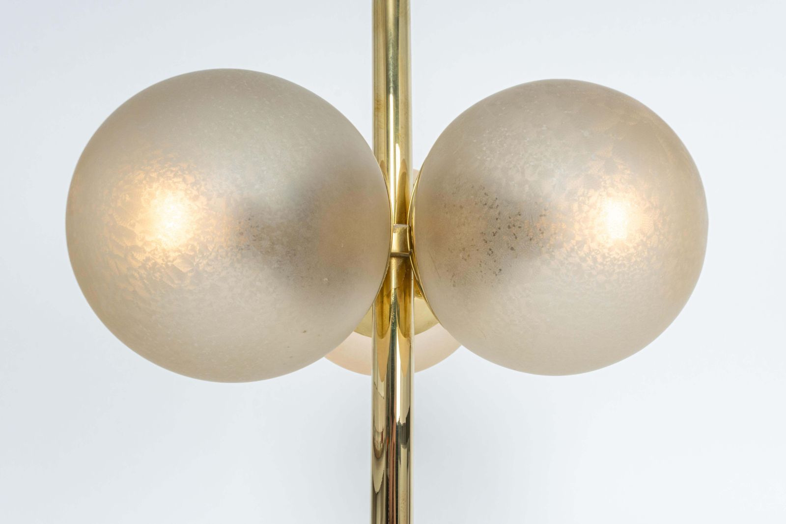 Stunning Pair Of Large Brass Table Lamps By Kaiser, Germany, 1970s photo buy
