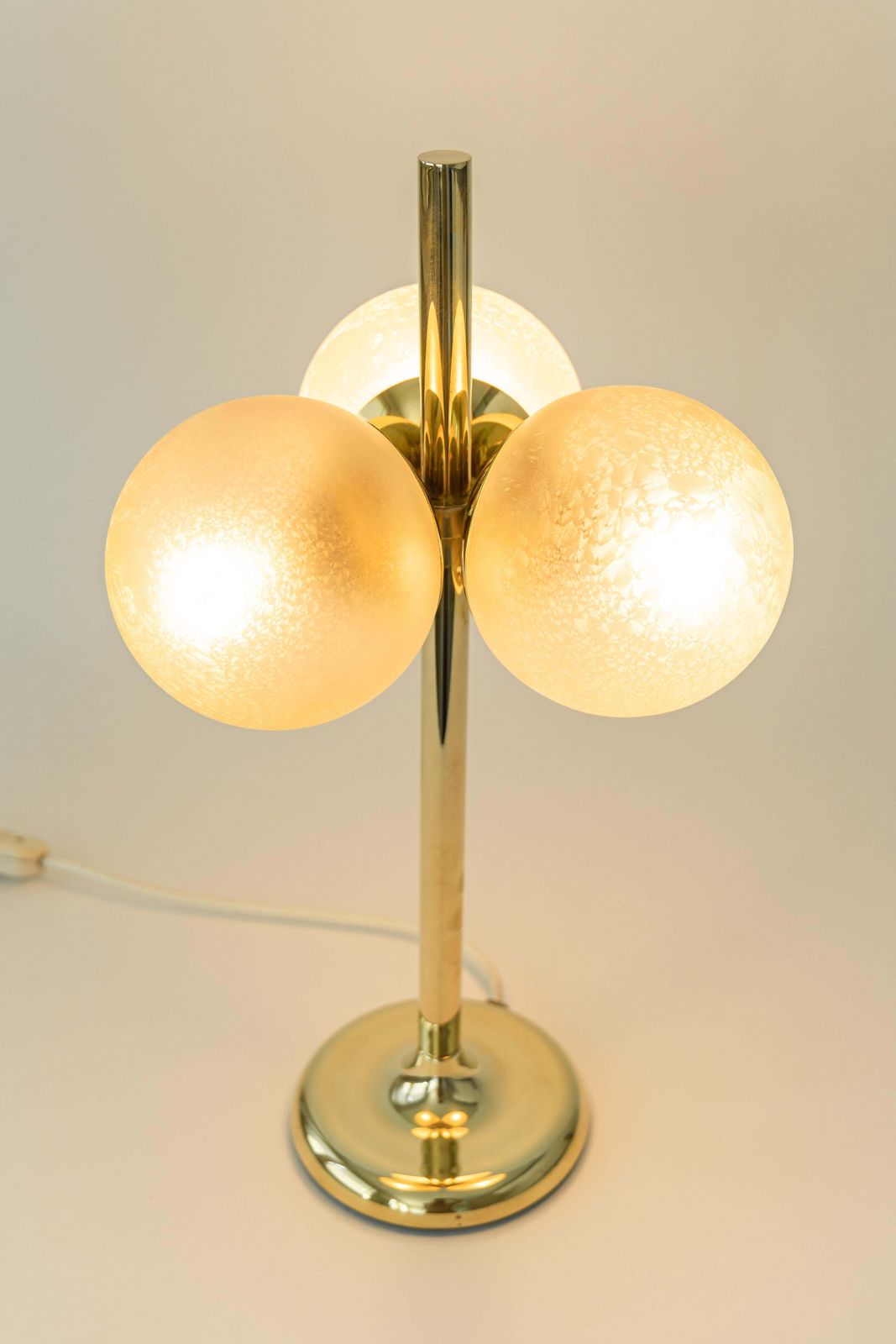 photo furniture Stunning Pair Of Large Brass Table Lamps By Kaiser, Germany, 1970s