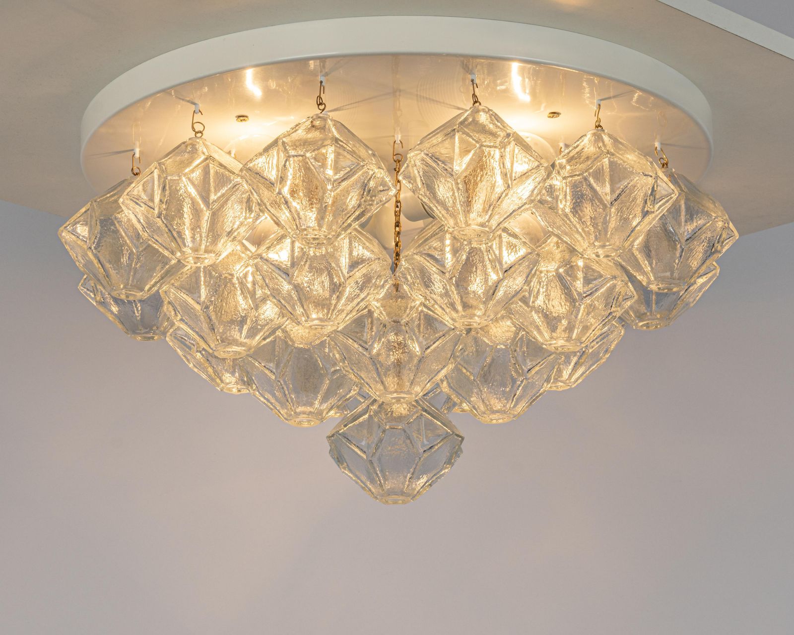 Large Rare Pagoda Glass Chandelier By Kalmar, Austria, 1960s photo furniture