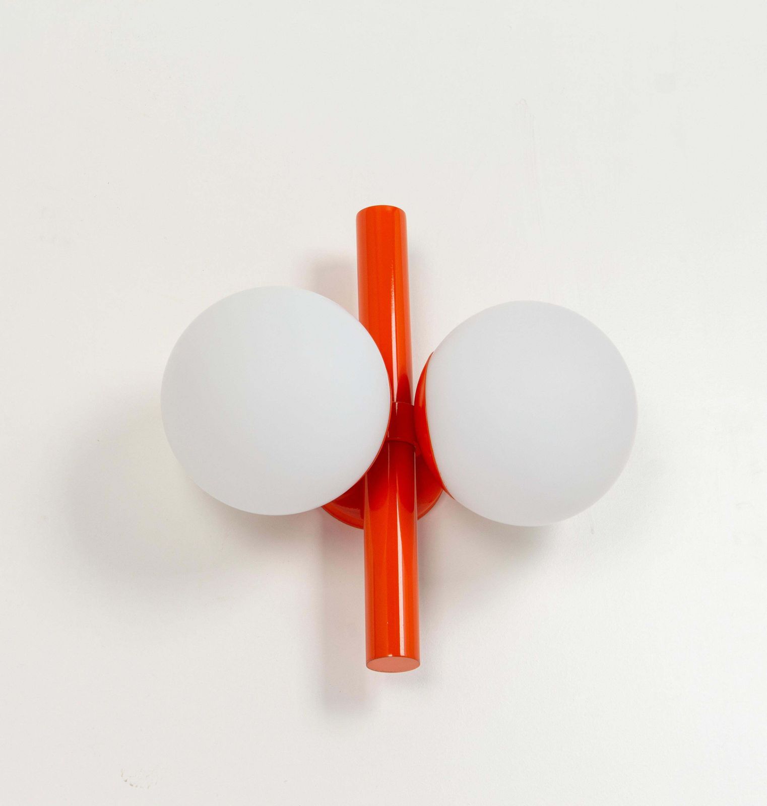 1 Of 3 Midcentury Orbital Wall Lights In Orange By Kaiser, Germany, 1970s photo 559.0