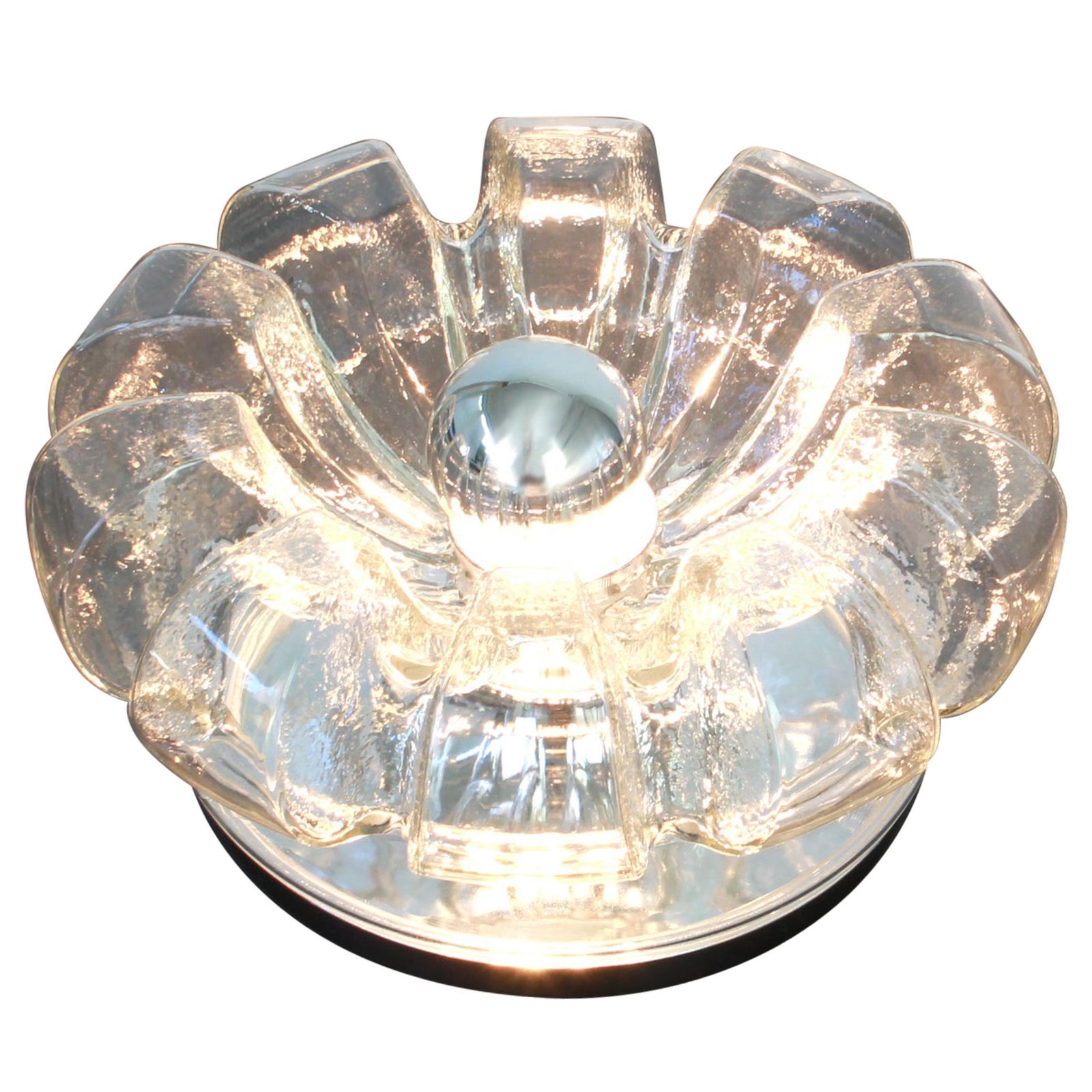 1 Of 2 Large Wall Sconce/Flush Mount, Koch & Lowy By Peill Putzler, Germany photo furniture