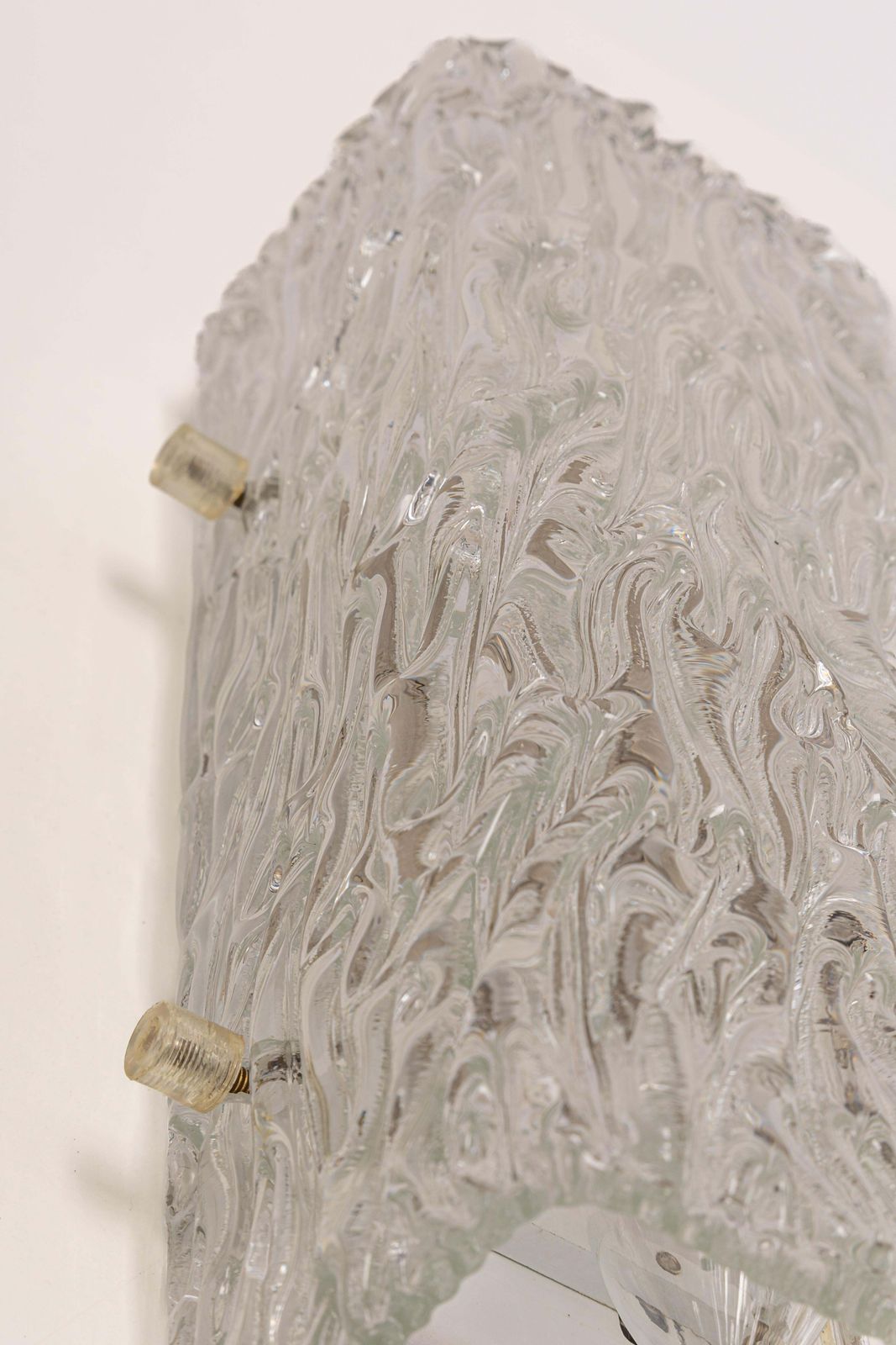 1 Of 2 Pairs Of Kalmar Sconces Glass Wall Lights, Austria, 1960s photo for sale
