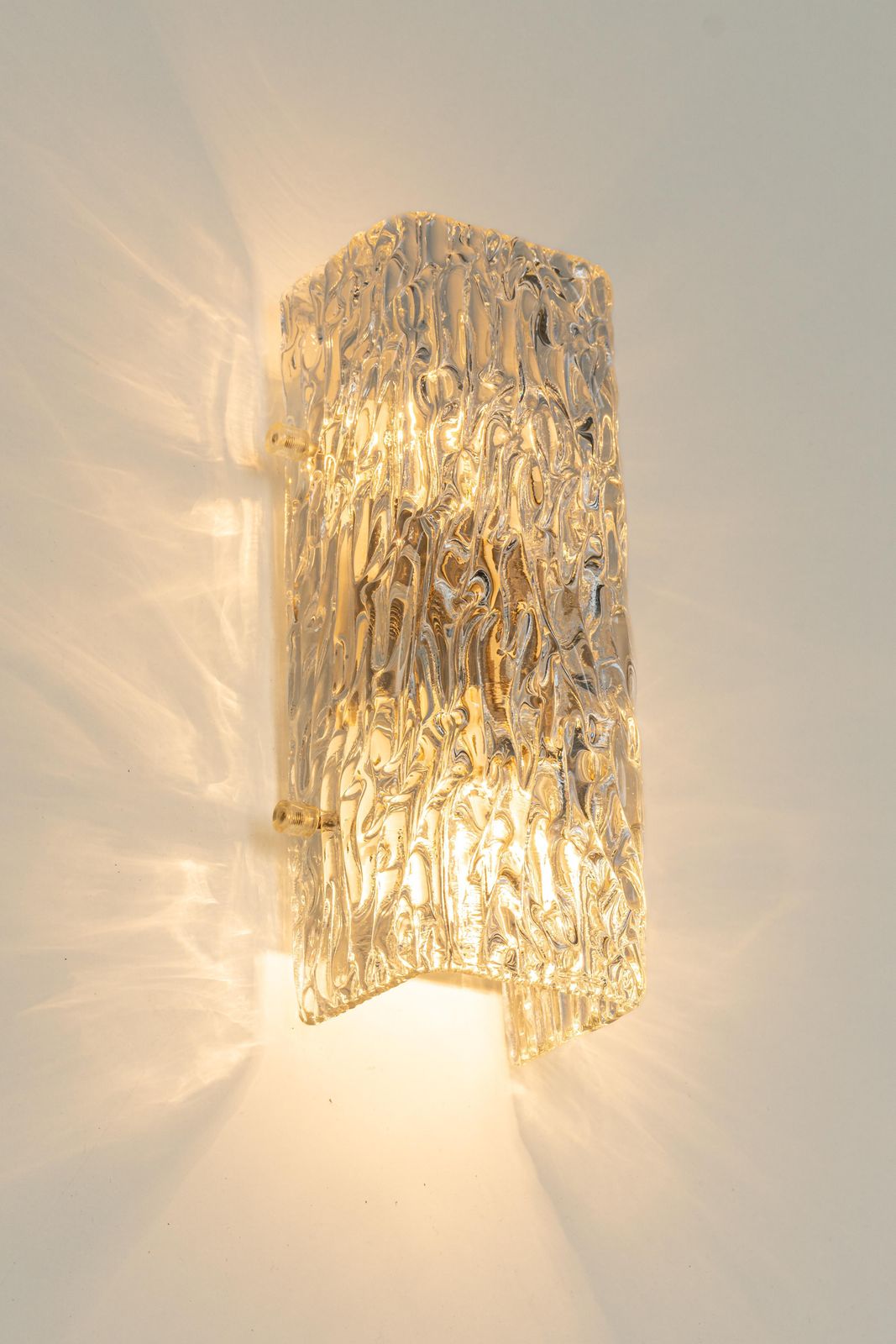 photo furniture 1 Of 2 Pairs Of Kalmar Sconces Glass Wall Lights, Austria, 1960s