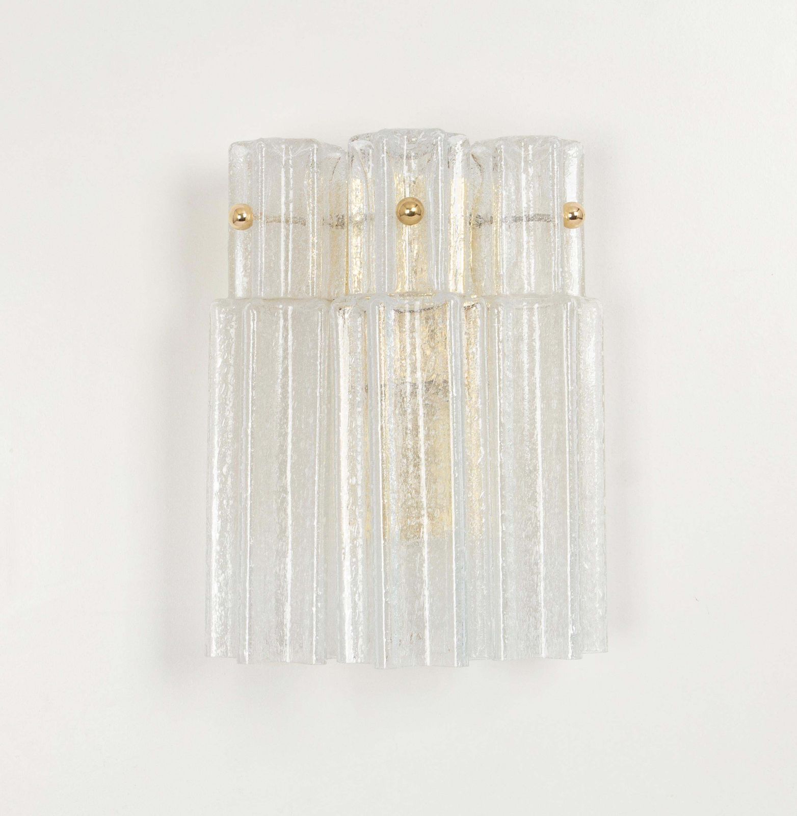 1 Of 2 Sets Of Frosted Glass Wall Lights By Limburg, Germany, 1960s photo furniture