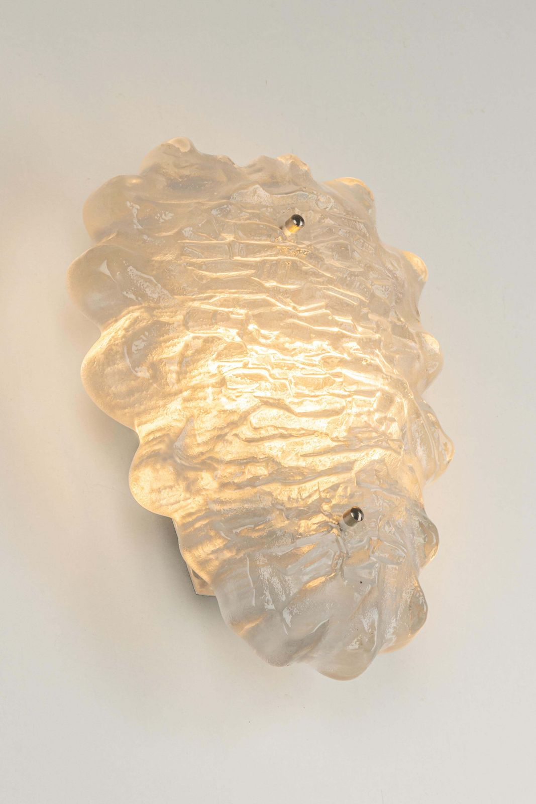 Pair Of Exclusive Sputnik Crystal Glass Wall Sconces By Peill & Putzler, Germany photo Lighting