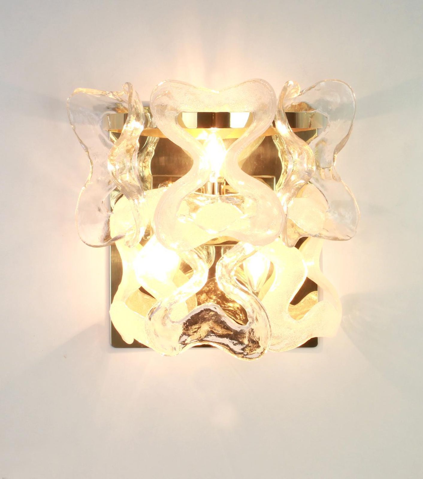 1 Of 2 Large Murano Glass Wall Sconce By Kalmar Mod. Catena, Austria, 1960s photo furniture