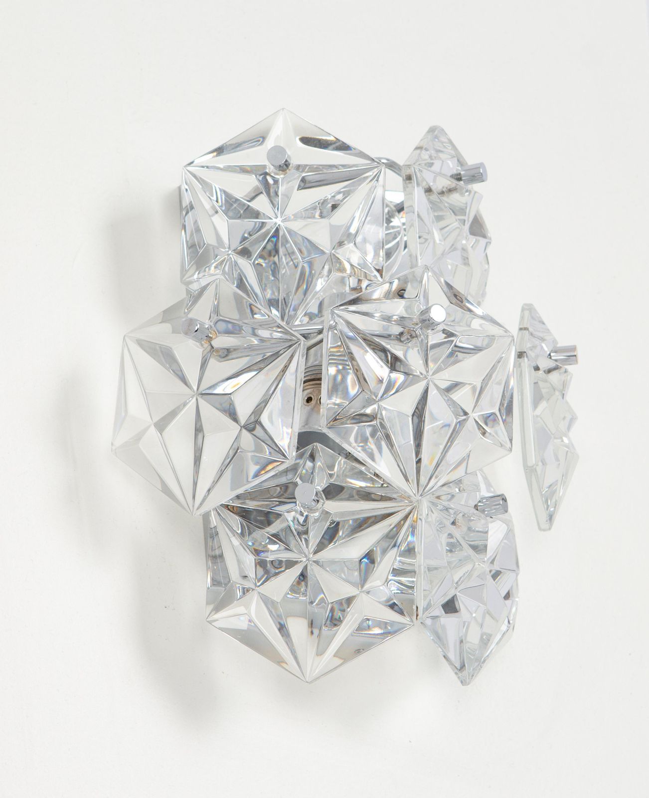 1 Of 3 Pairs Of Crystal Sconces By Kinkeldey, Germany, 1970s photo Lighting