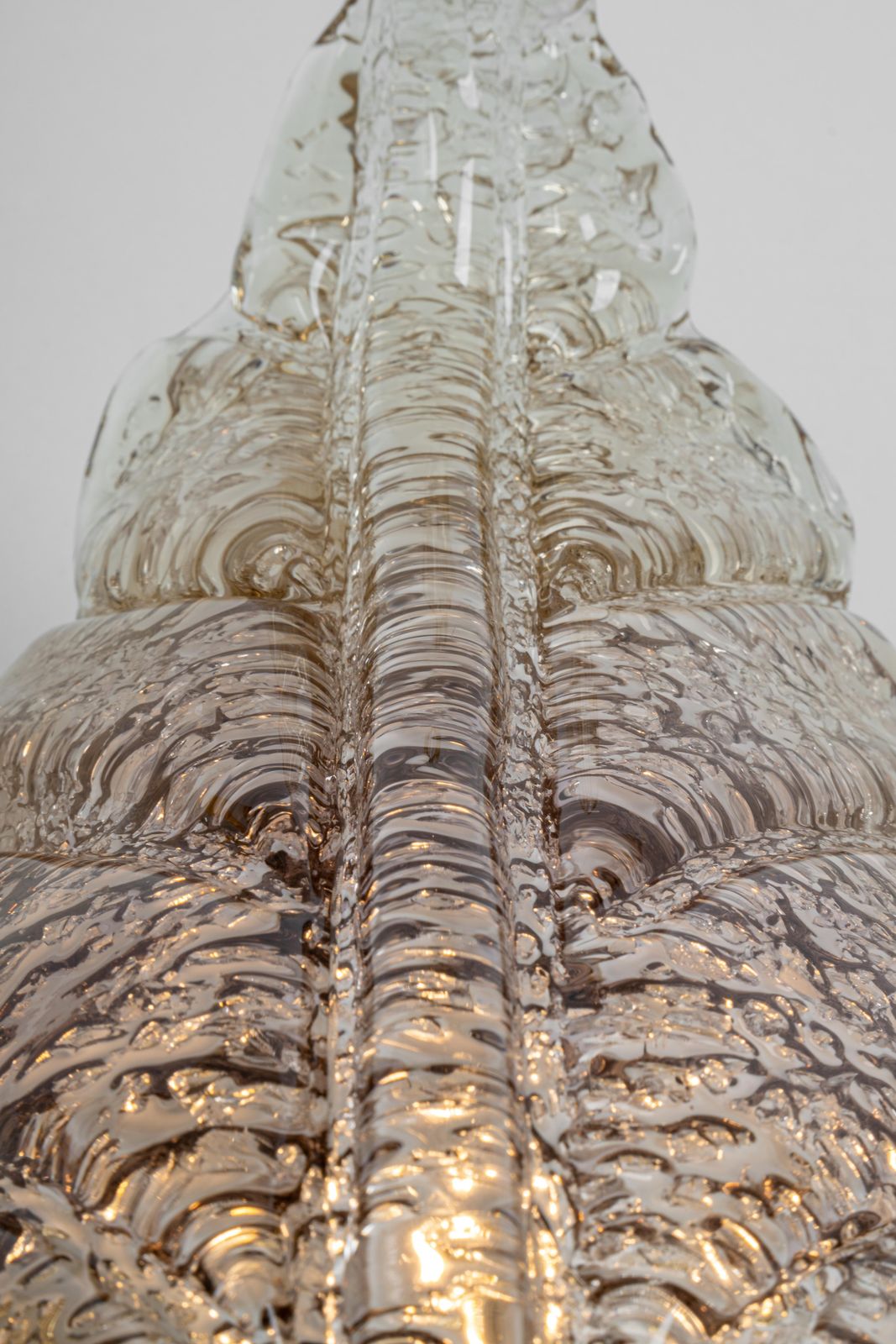 1 Of 4 Large Murano Glass Wall Sconce By Barovier & Toso, Italy, 1970s photo vinterior