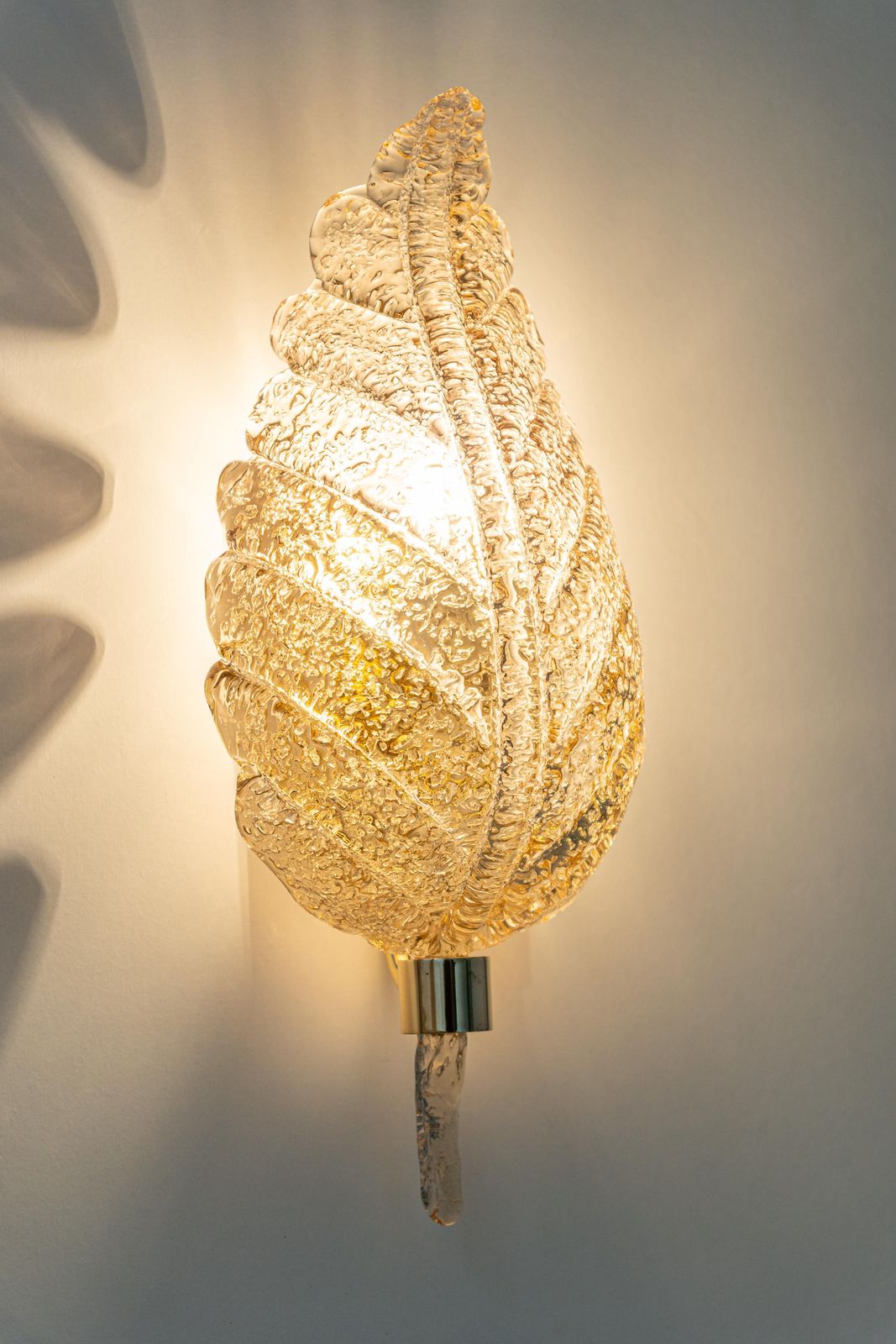 Lighting 1 Of 4 Large Murano Glass Wall Sconce By Barovier & Toso, Italy, 1970s photo