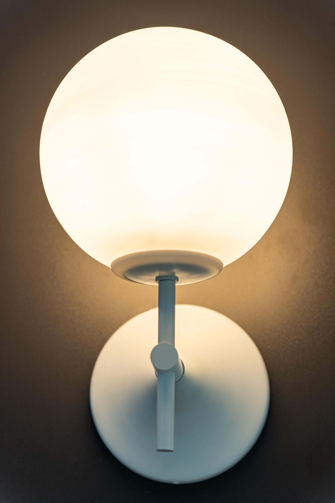 1 Of 3 Pairs Of Sconces Opal Glass Wall Lights, Temde, Switzerland, 1960s photo buy