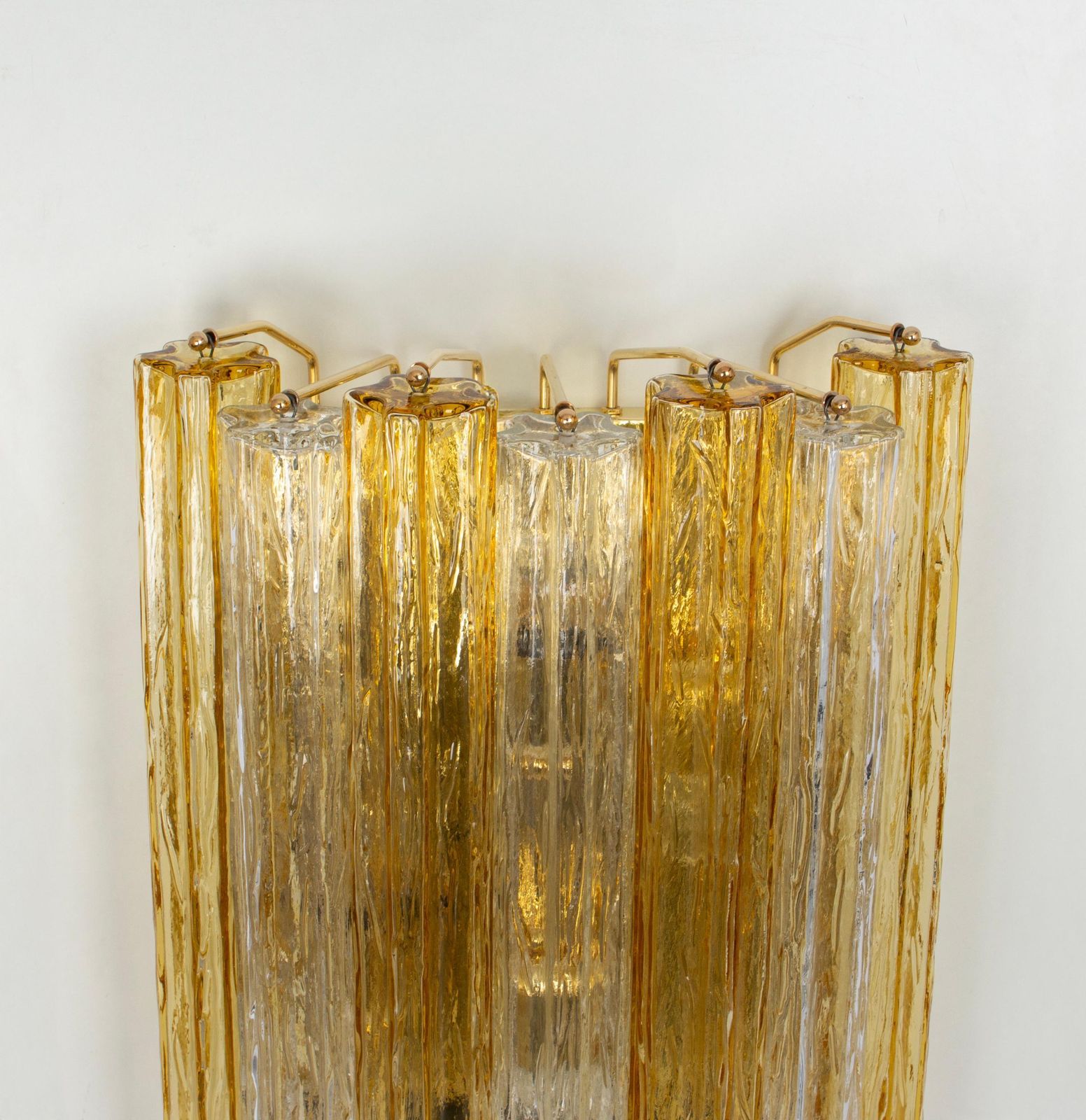 Pair Of Stunning Large Kalmar Sconces Tronchi Wall Lights Kalmar, Austria, 1970s photo vintage