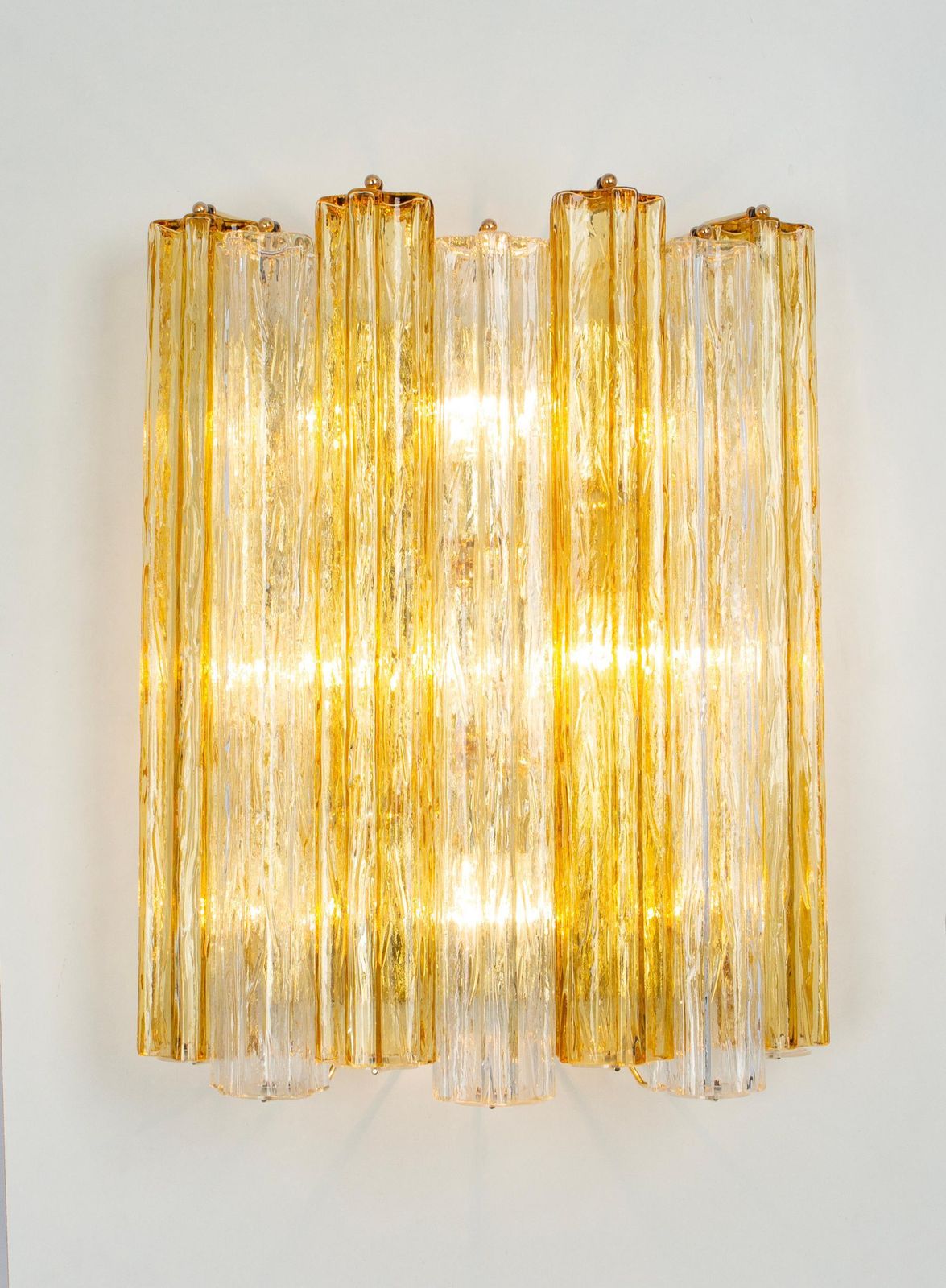 photo vinterior Pair Of Stunning Large Kalmar Sconces Tronchi Wall Lights Kalmar, Austria, 1970s