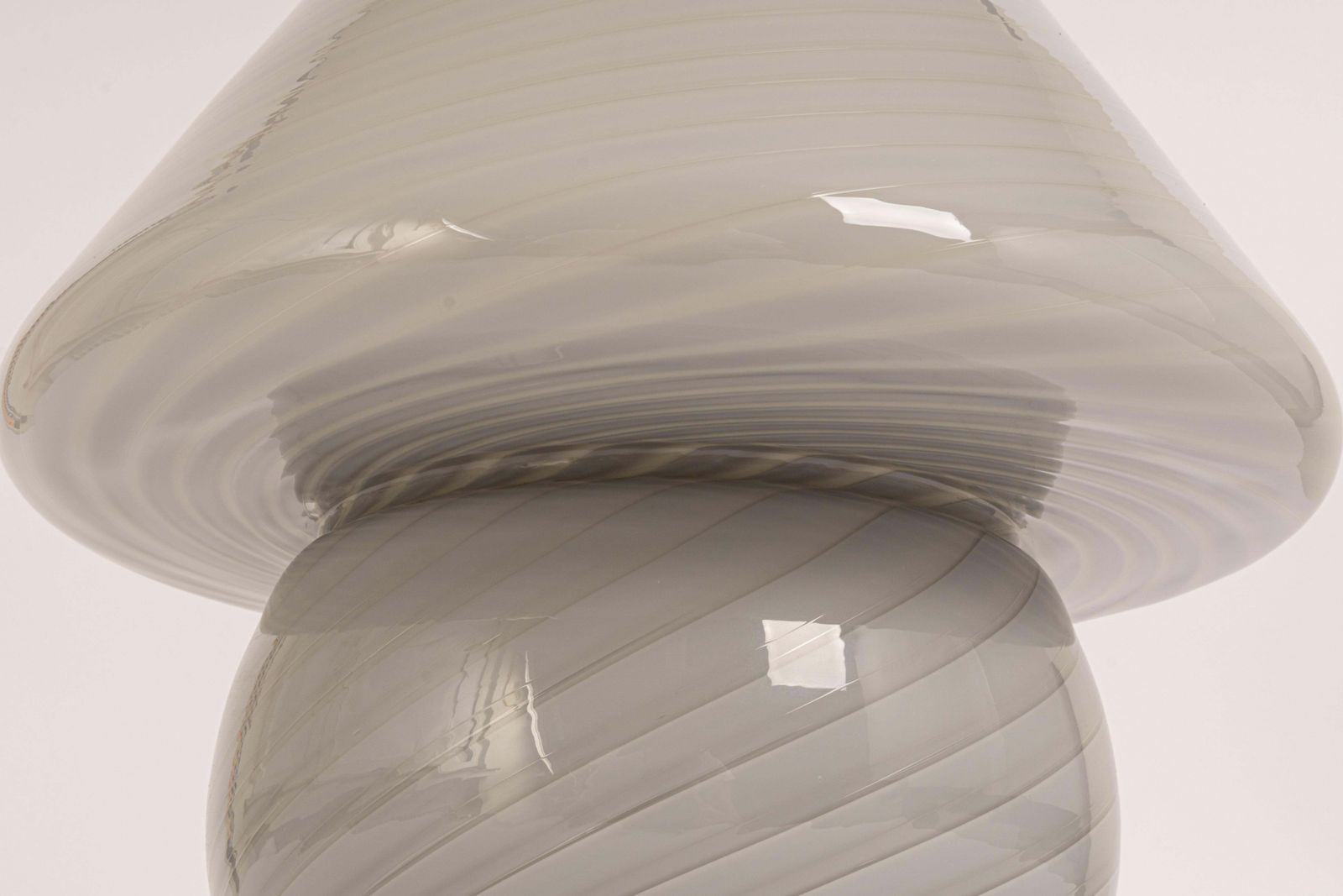 Wonderful Glass Mushroom Table Lamps By Peill & Putzler, Germany, 1970s photo 817.0