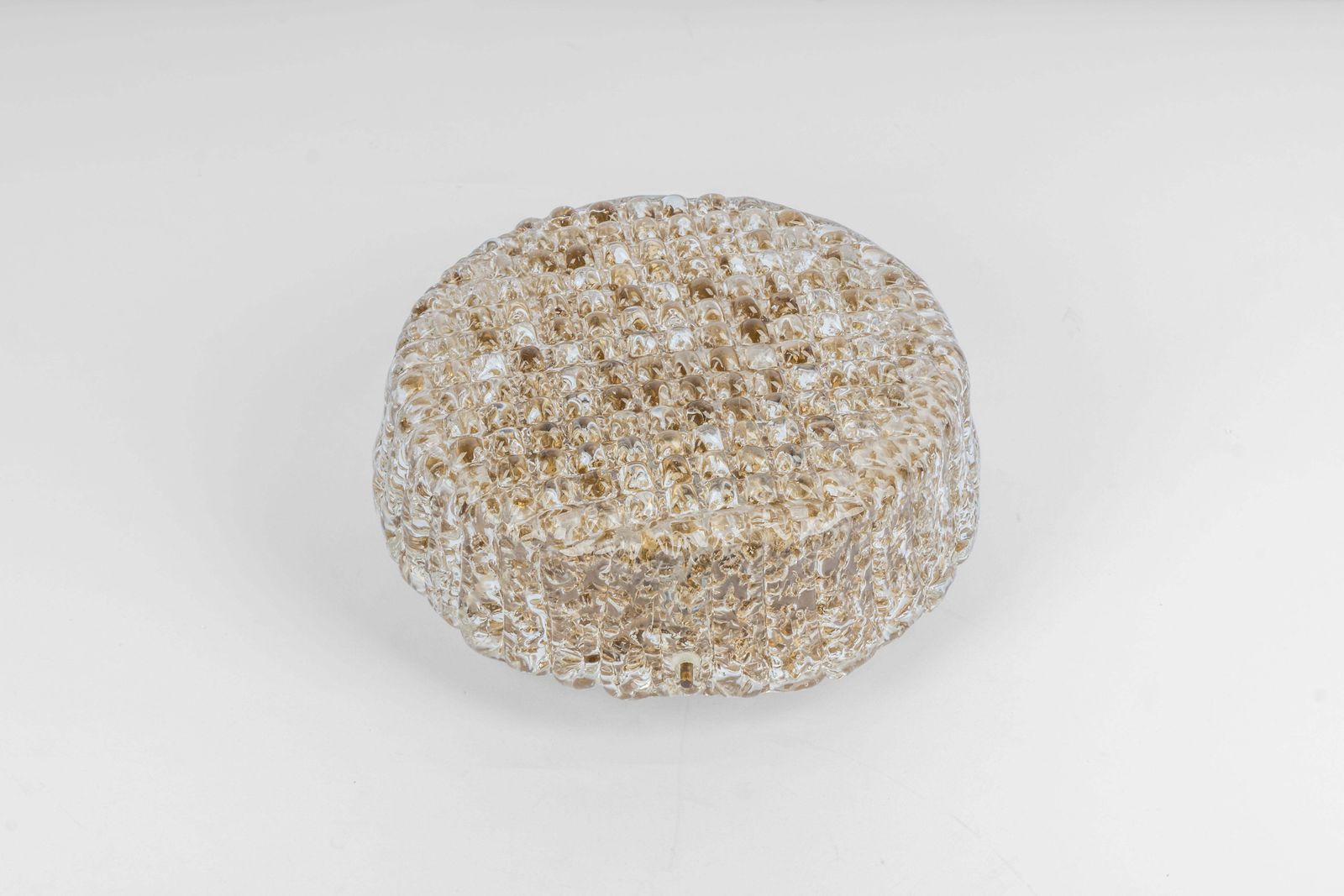 Lighting 1 'Of 2' Petite Murano Amber Flushmount Wall Light By Hillebrand, Germany, 1970s photo