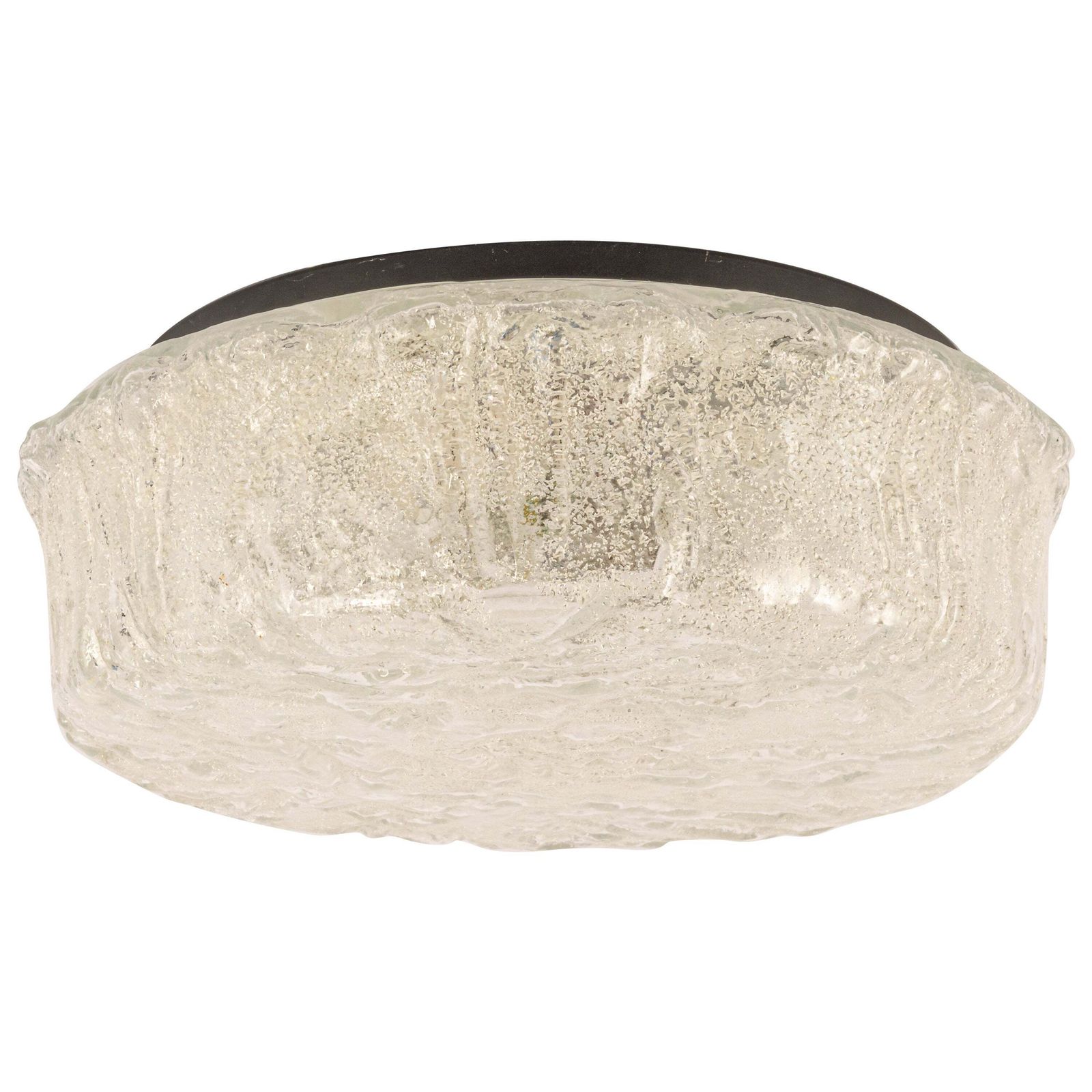 1 Of 4 Round Murano Glass Flush Mount By Limburg, Germany, 1970s