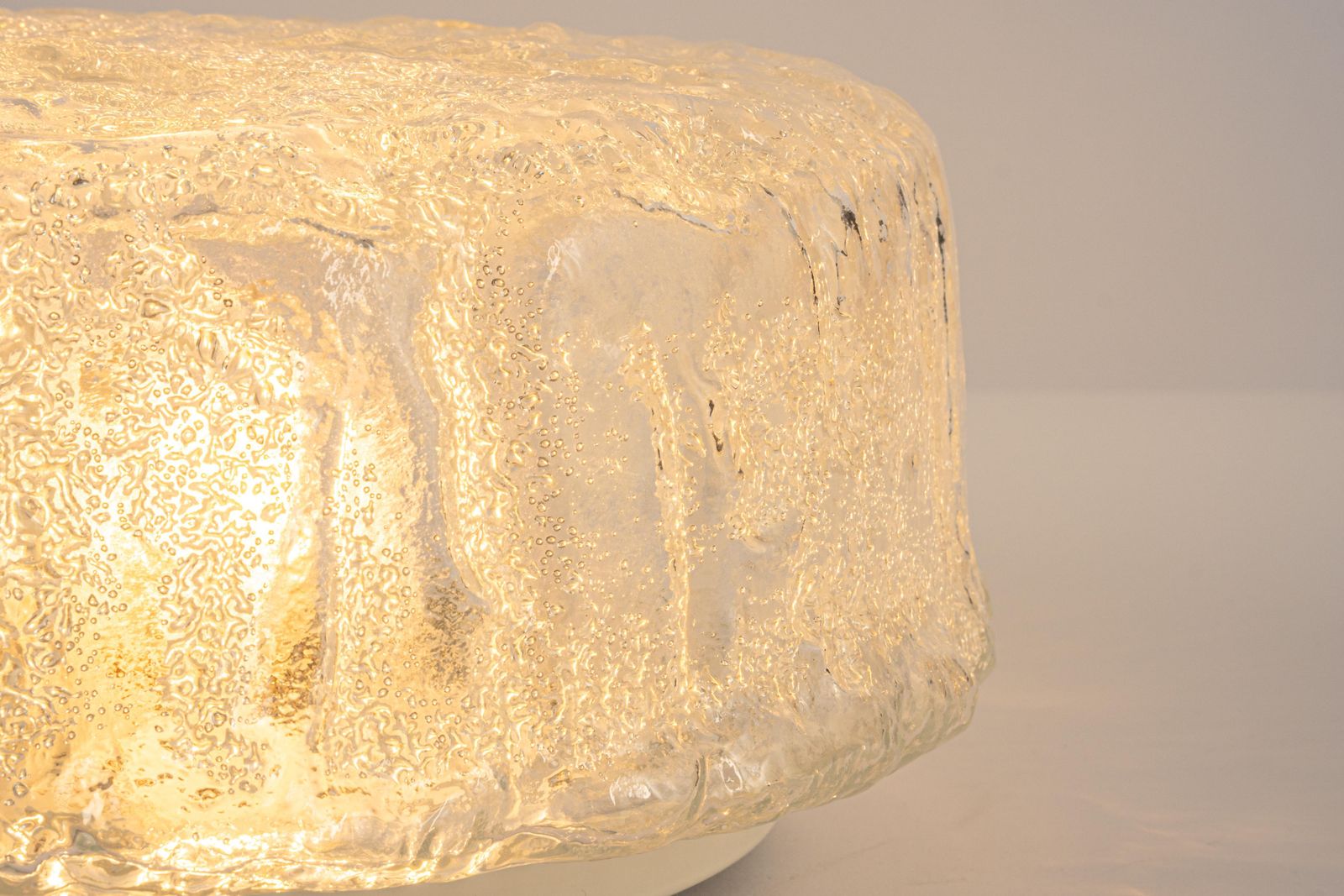 photo for sale 1 Of 4 Round Murano Glass Flush Mount By Limburg, Germany, 1970s